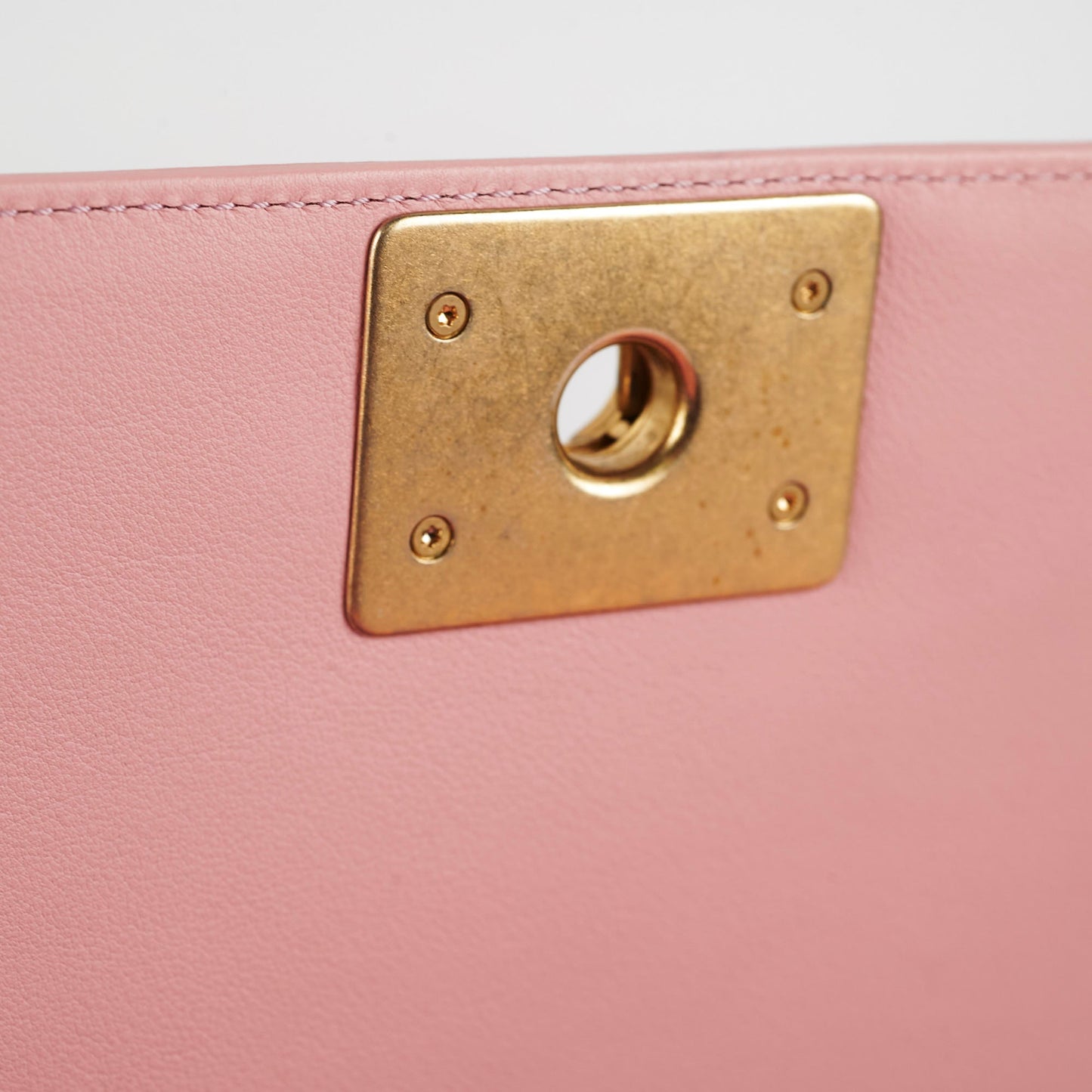 Chanel Old Medium Boy Pink Lambskin
