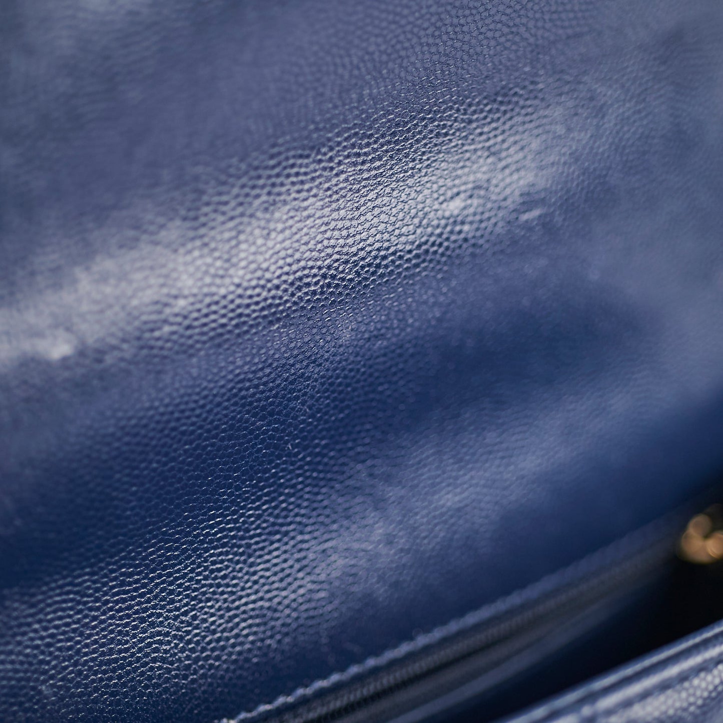 Chanel Small Coco Handle Caviar Navy Microchipped
