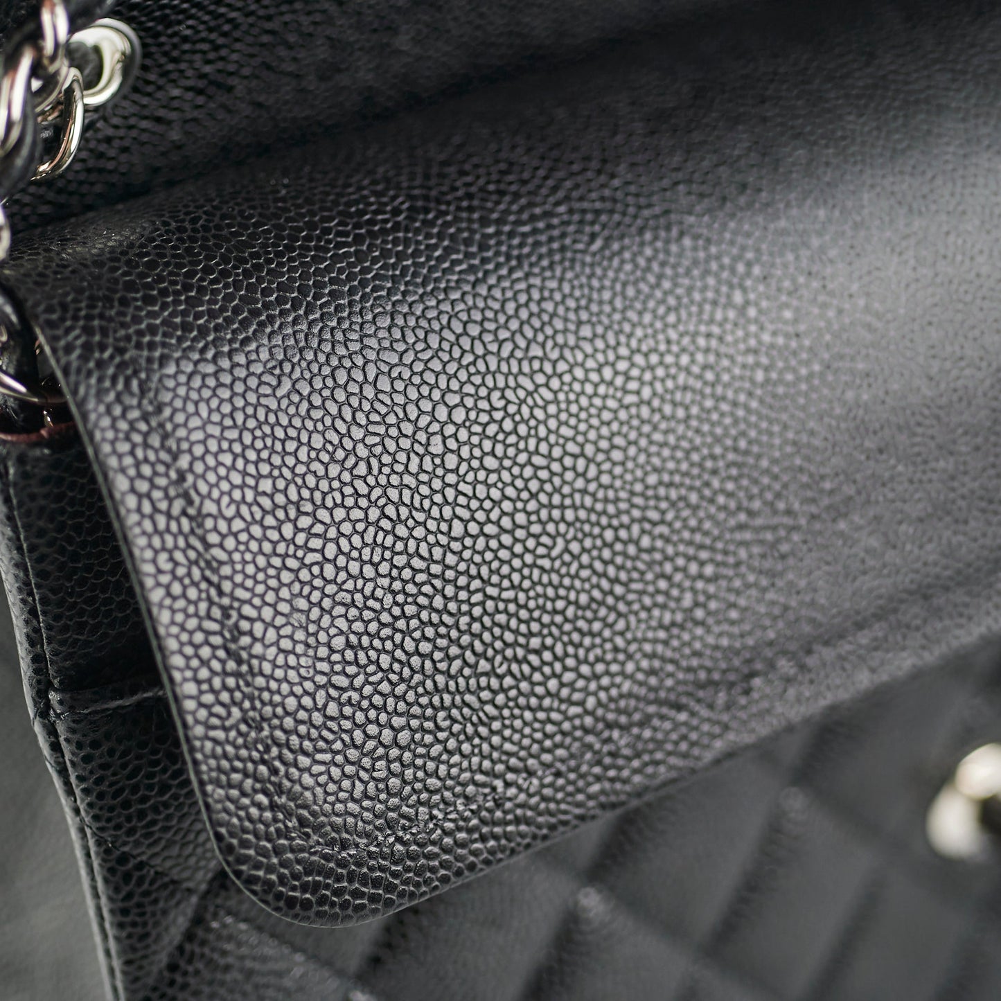 Chanel Jumbo Caviar Bag Black