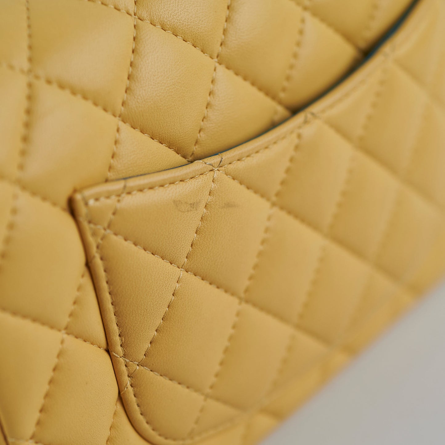 Chanel 21P Mini Rectangular Lambskin Flap Yellow/Blue