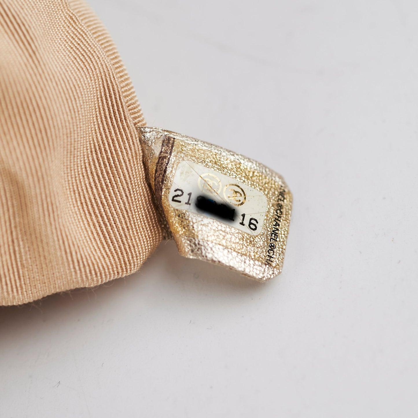 Chanel Metallic Quilted Small Backpack Gold