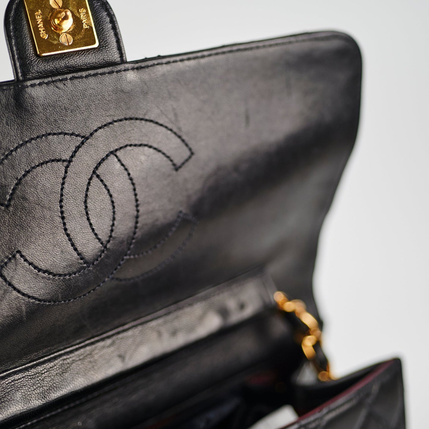 Chanel  Black Flap Lambskin - Series 4