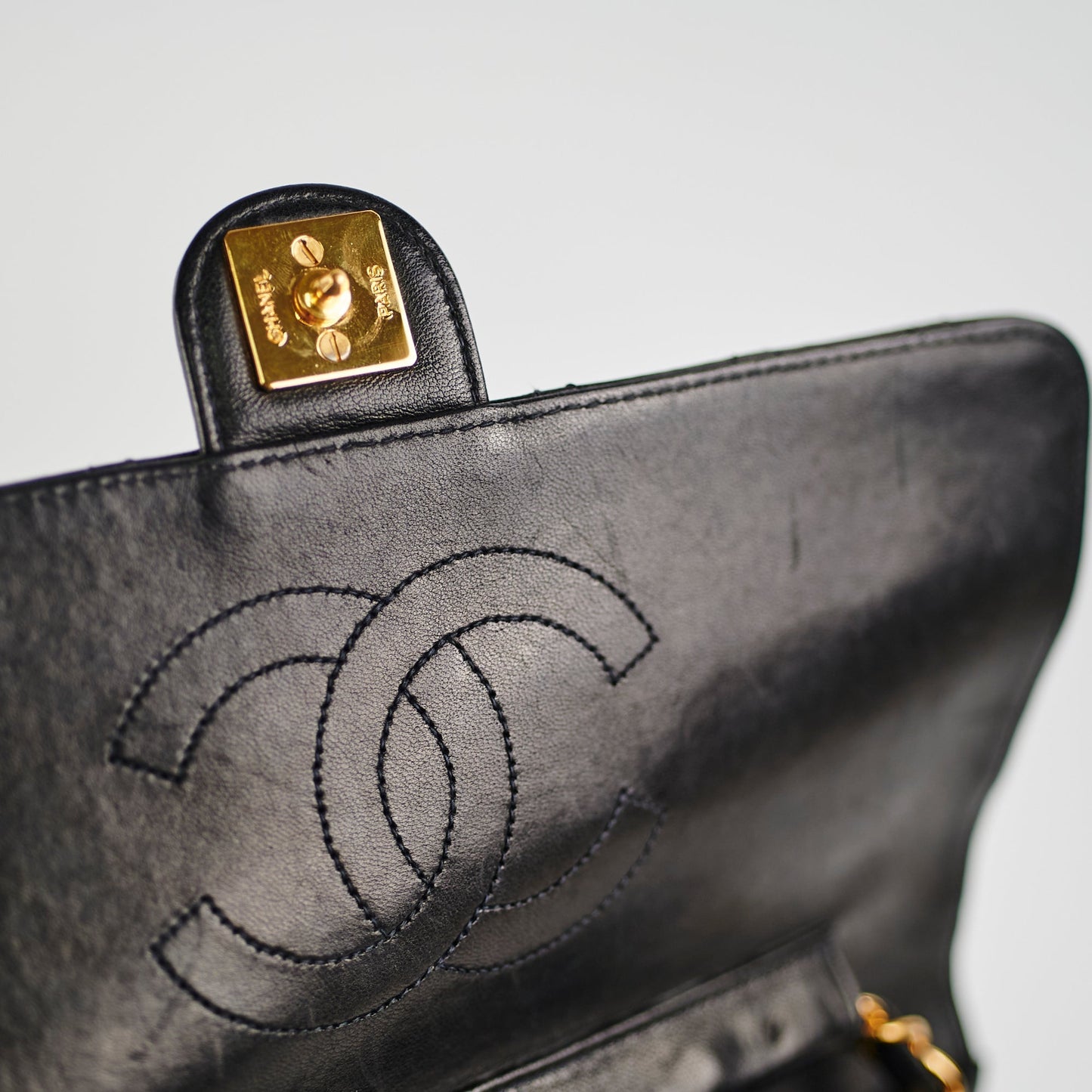Chanel  Black Flap Lambskin - Series 4