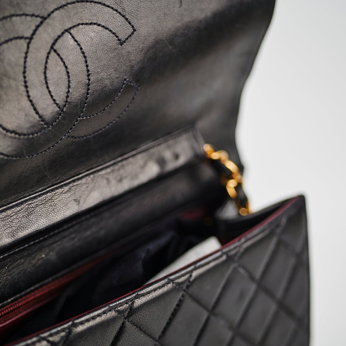 Chanel  Black Flap Lambskin - Series 4