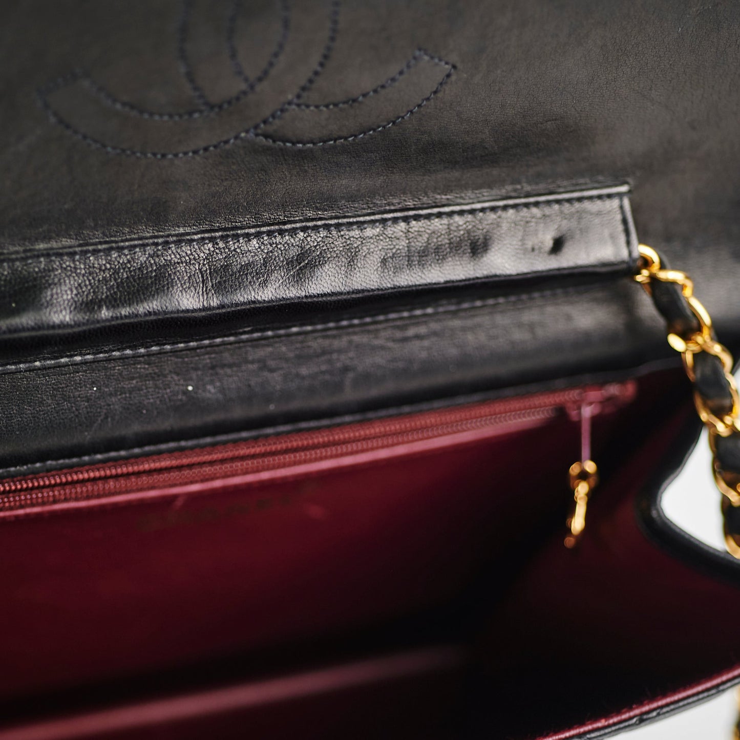 Chanel  Black Flap Lambskin - Series 4