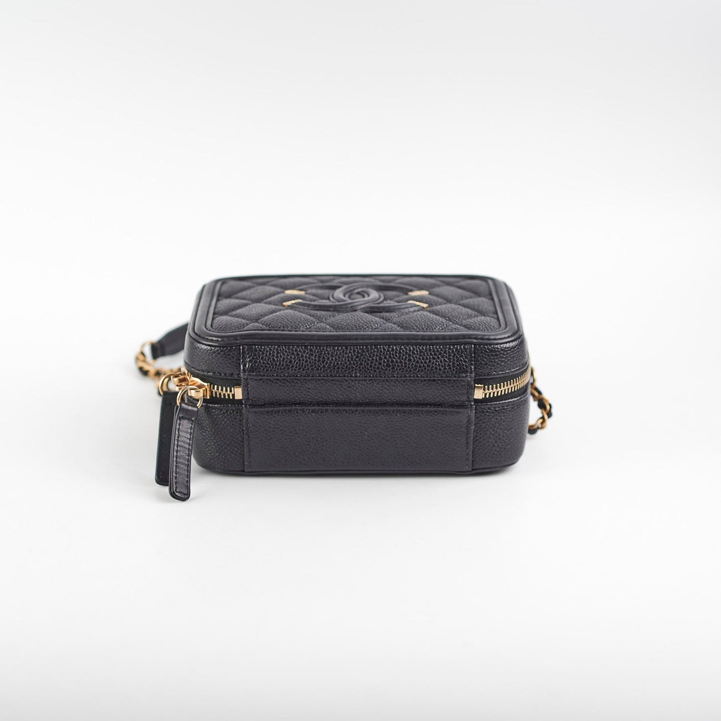 Chanel Small Filigree Vanity Black Caviar