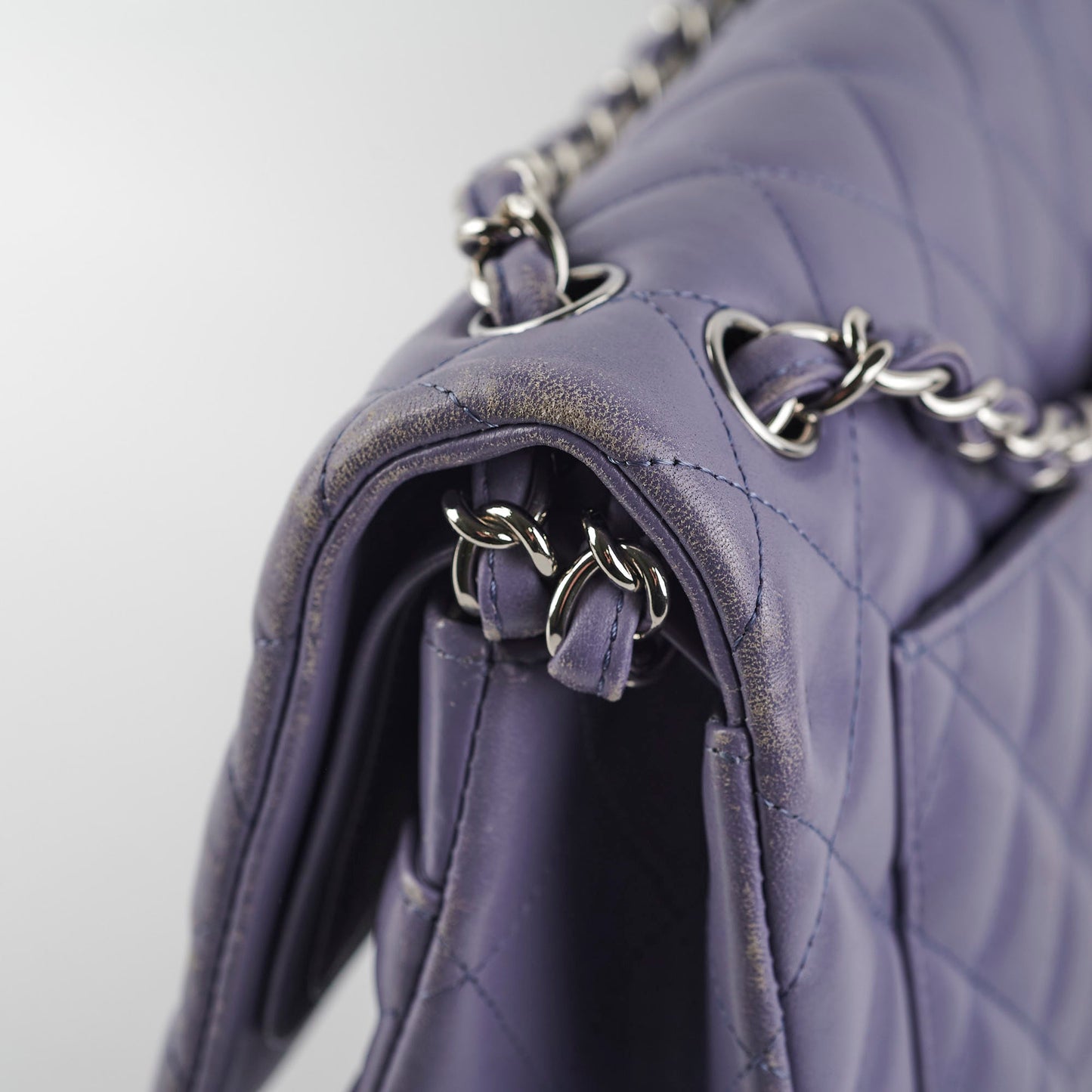 Chanel Jumbo Double Classic Flap Purple