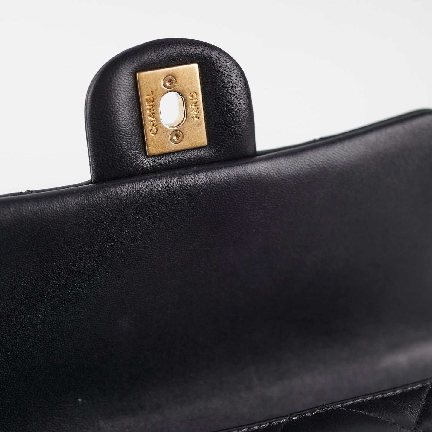 Chanel Seasonal Square Flap Bag Lambskin Black