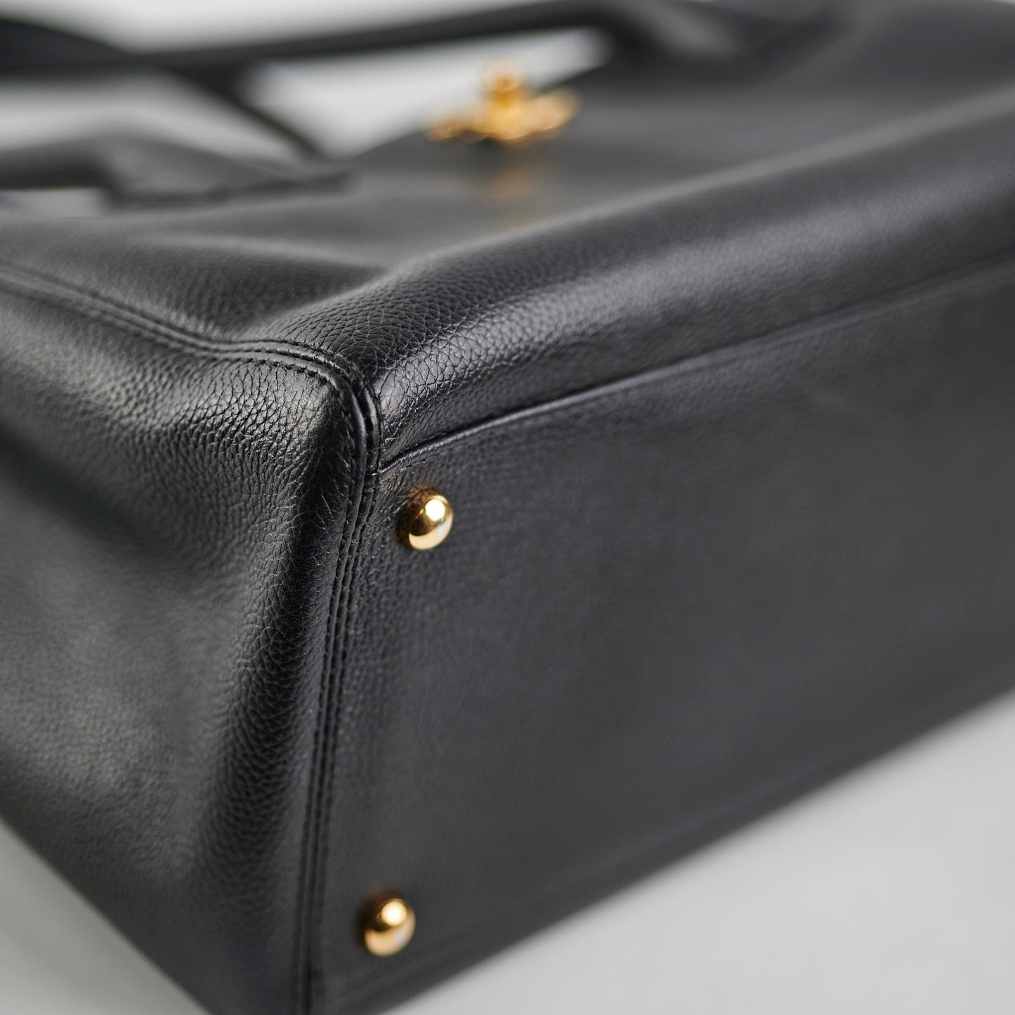Chanel Cerf Tote Cavair Black