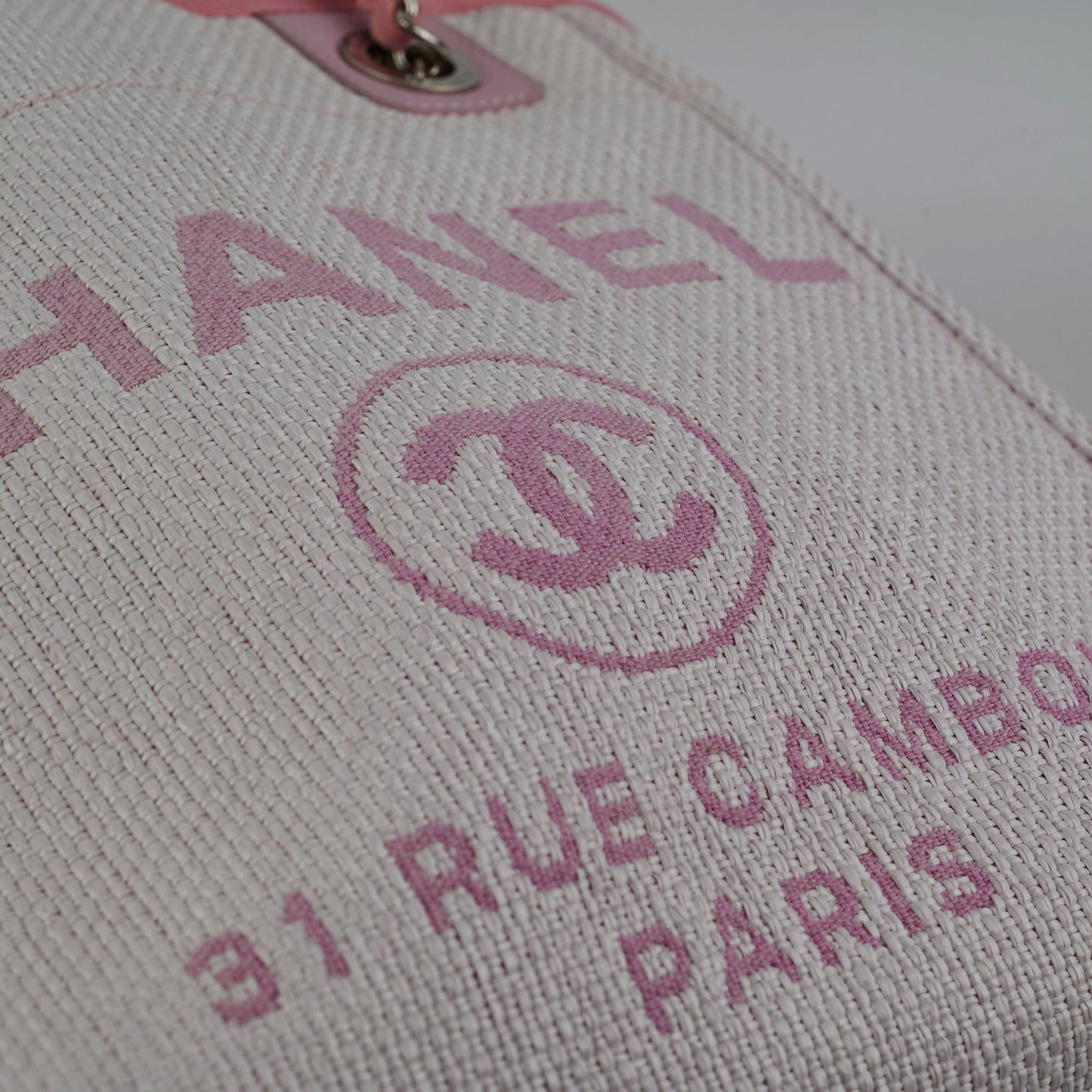 Chanel Deauville Small Tote Pink