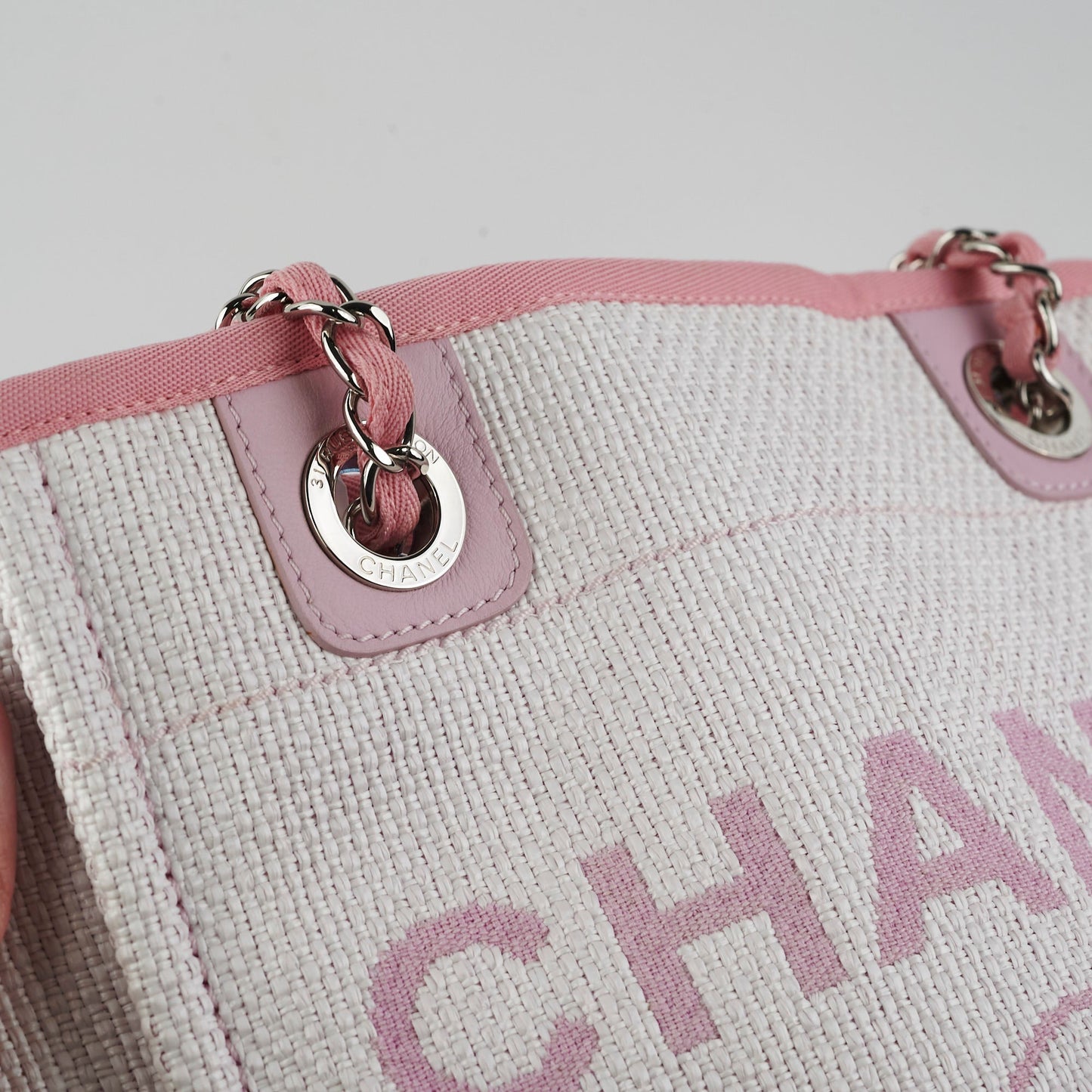 Chanel Deauville Small Tote Pink
