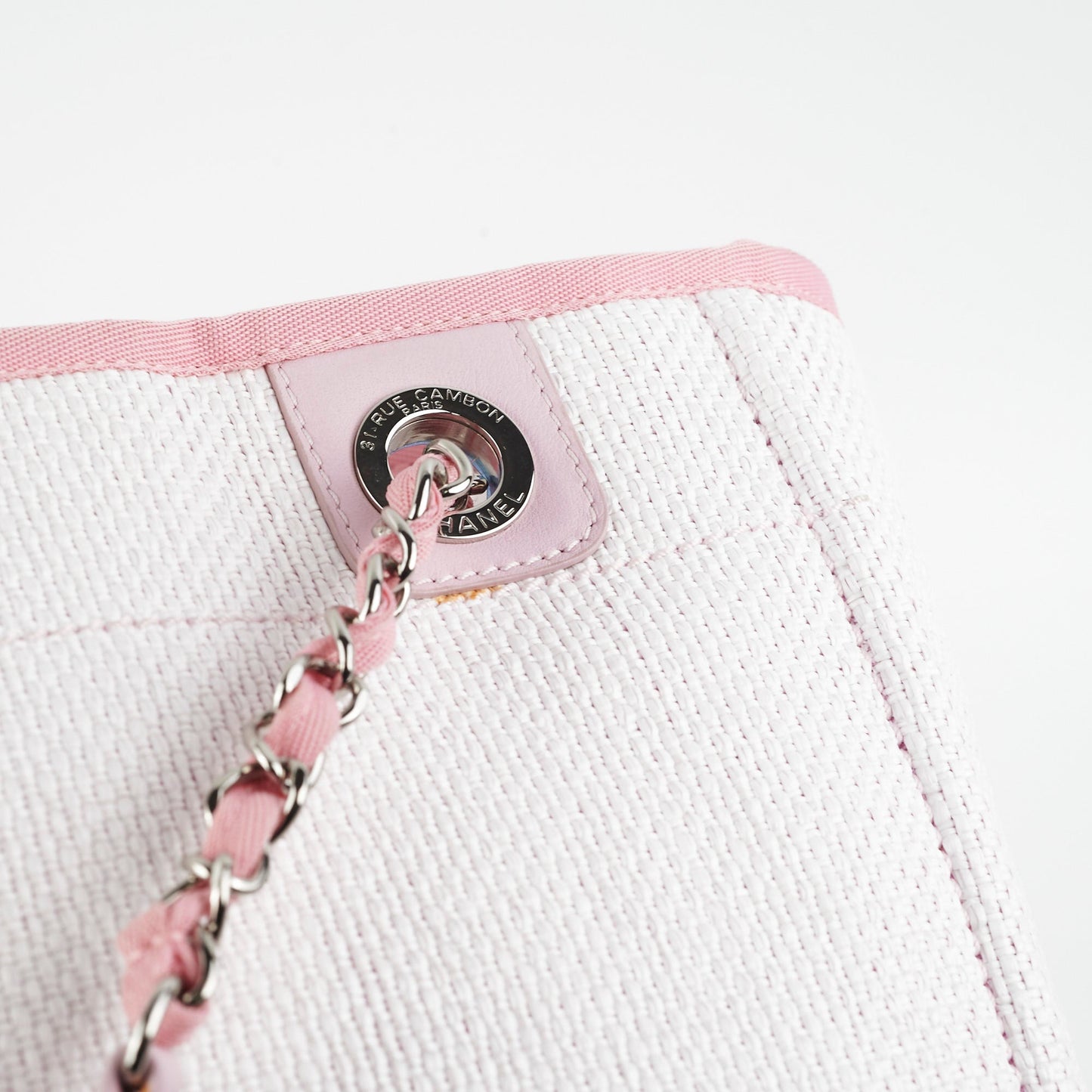 Chanel Deauville Small Tote Pink
