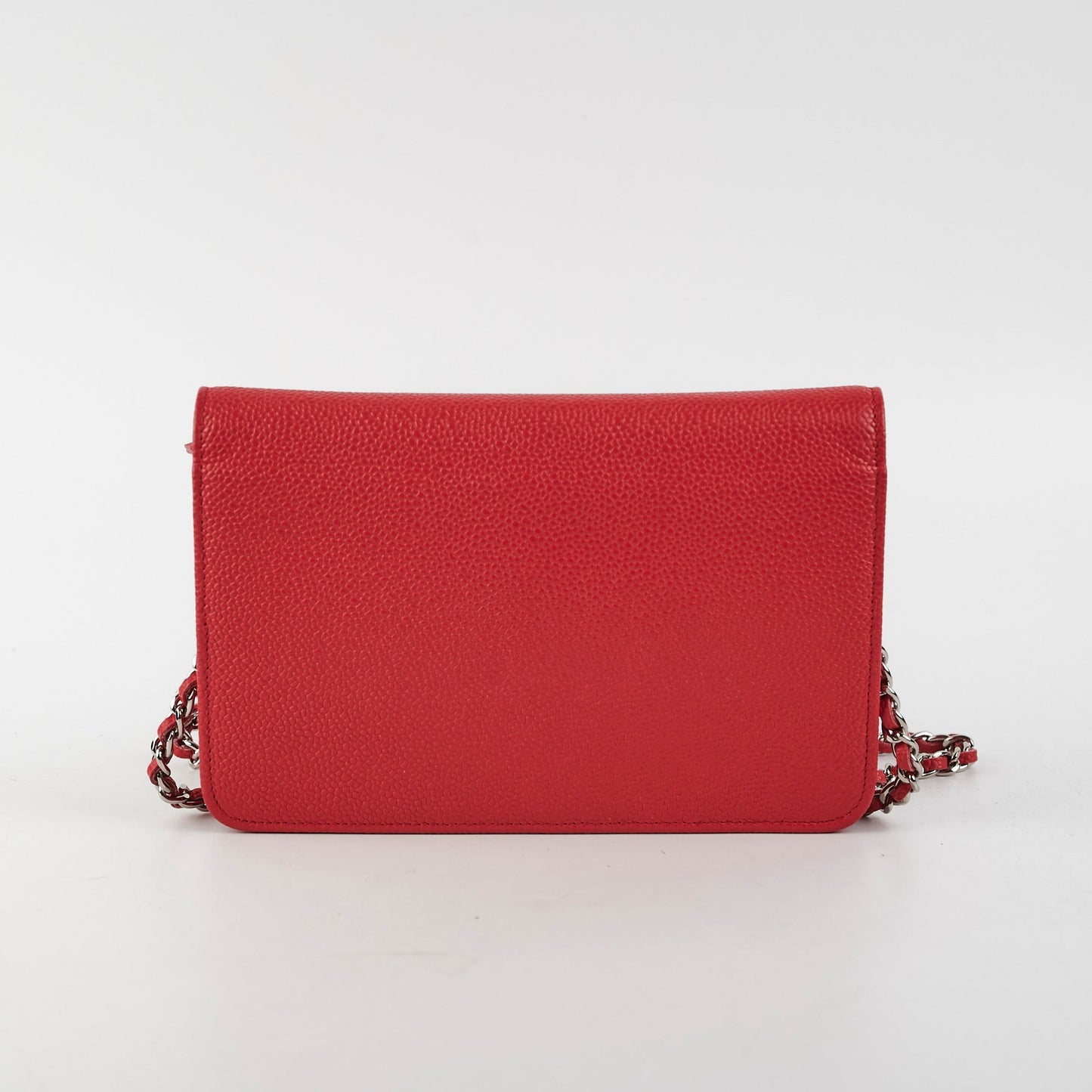 Chanel Timeless WOC Caviar Wallet on Chain Red