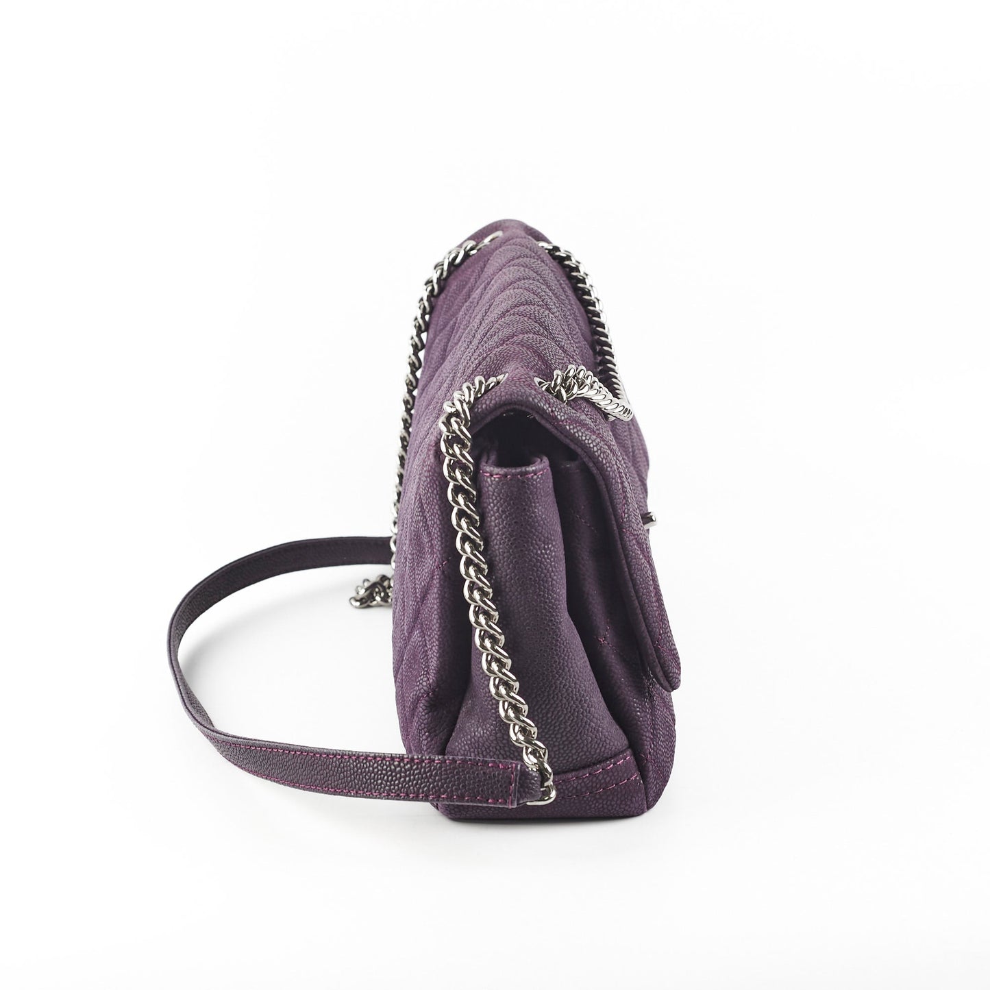 Chanel Seasonal Flap Caviar Purple