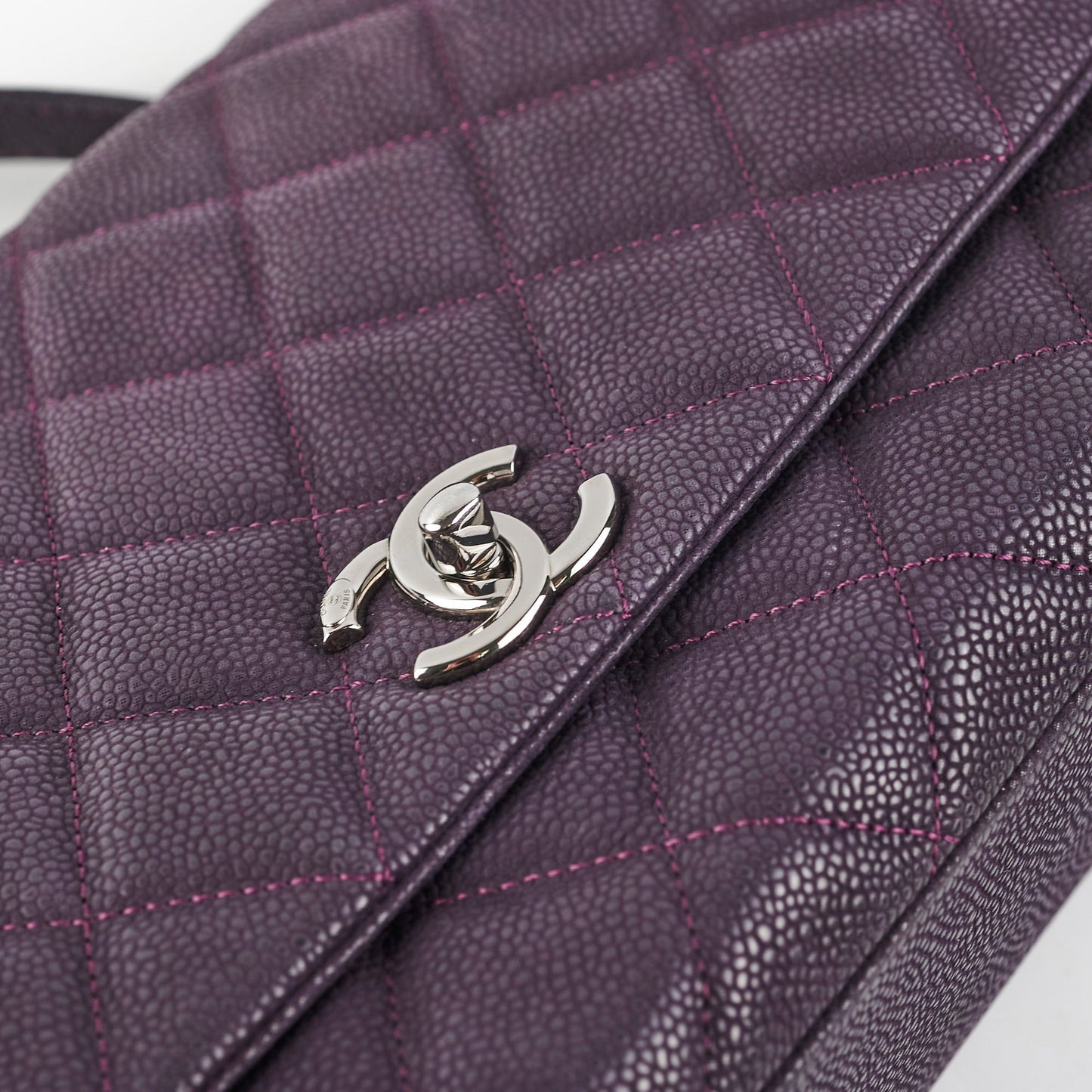 Chanel Seasonal Flap Caviar Purple