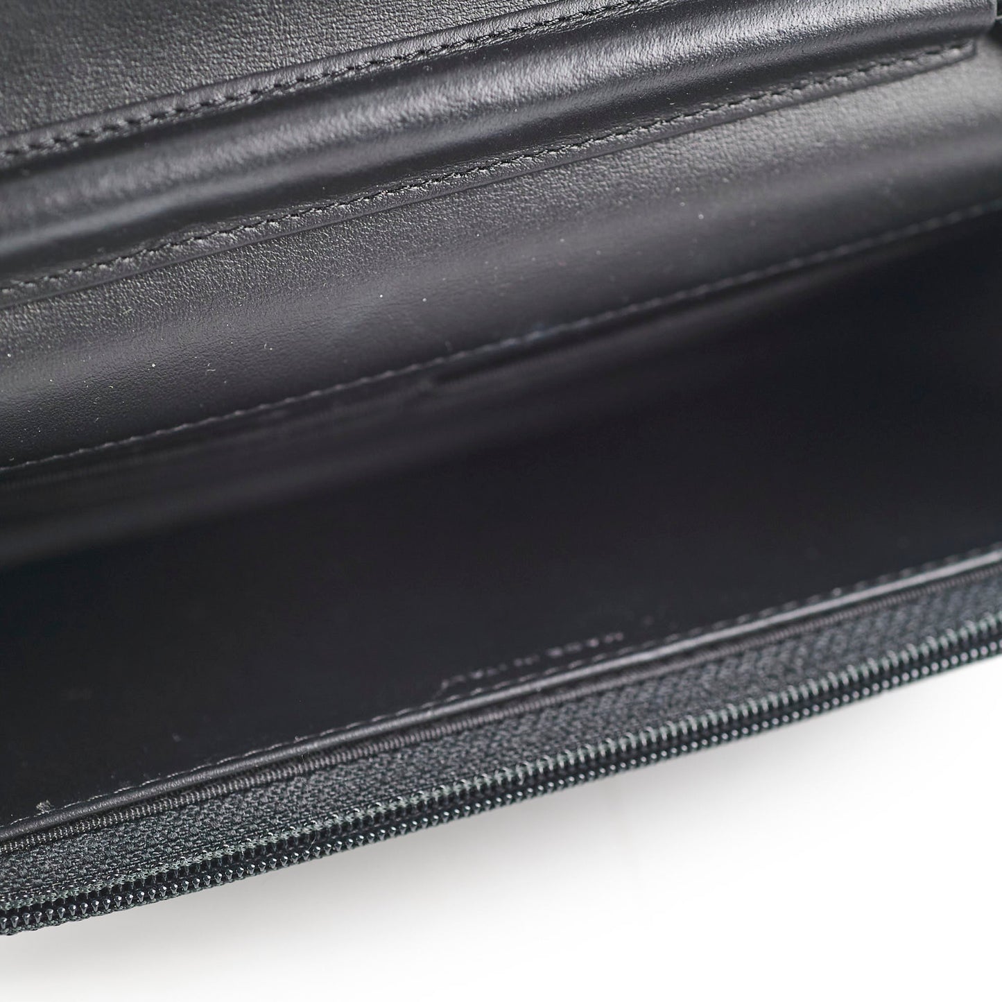 Chanel Chevron Reissue WOC Lambskin Wallet On Chain Black