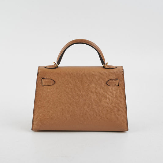Hermes Mini Kelly Chai Epsom - Stamp U