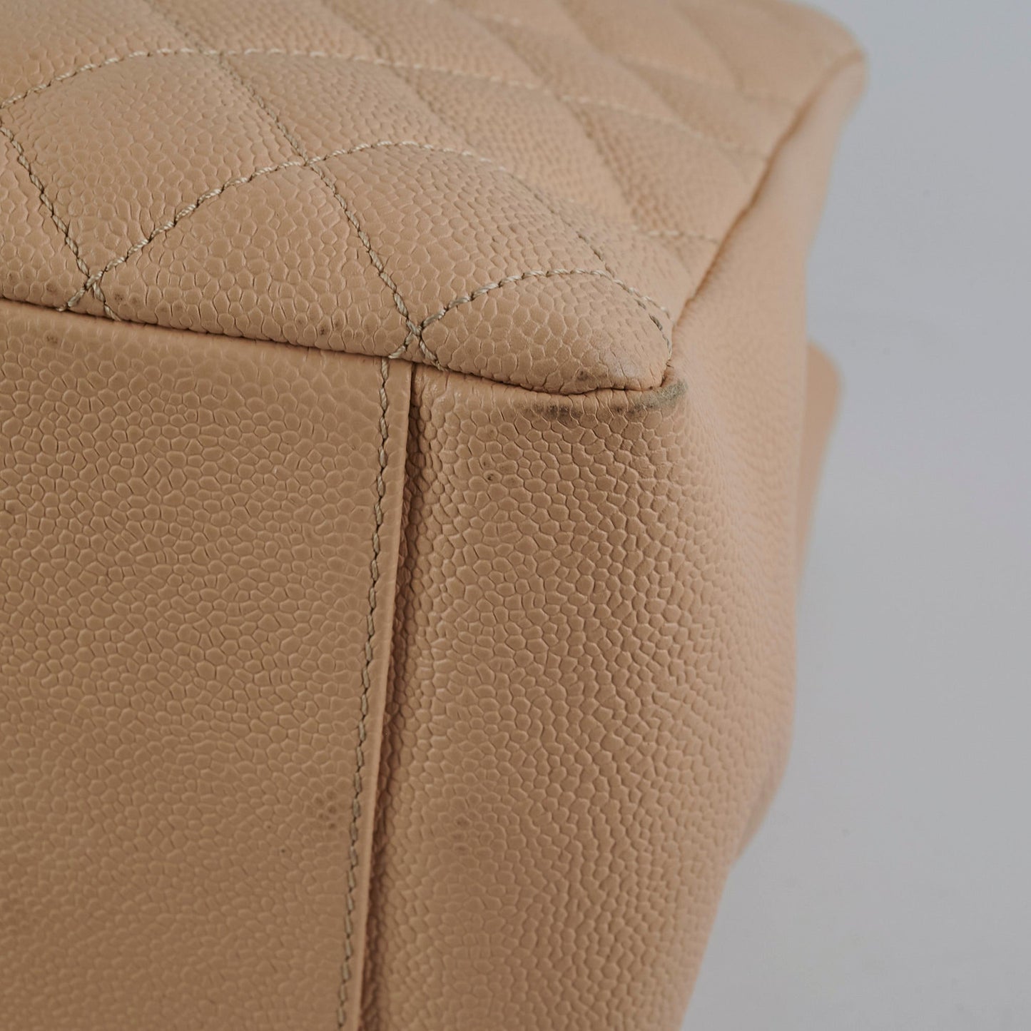 Chanel GST Caviar Grand Shopping Tote Beige