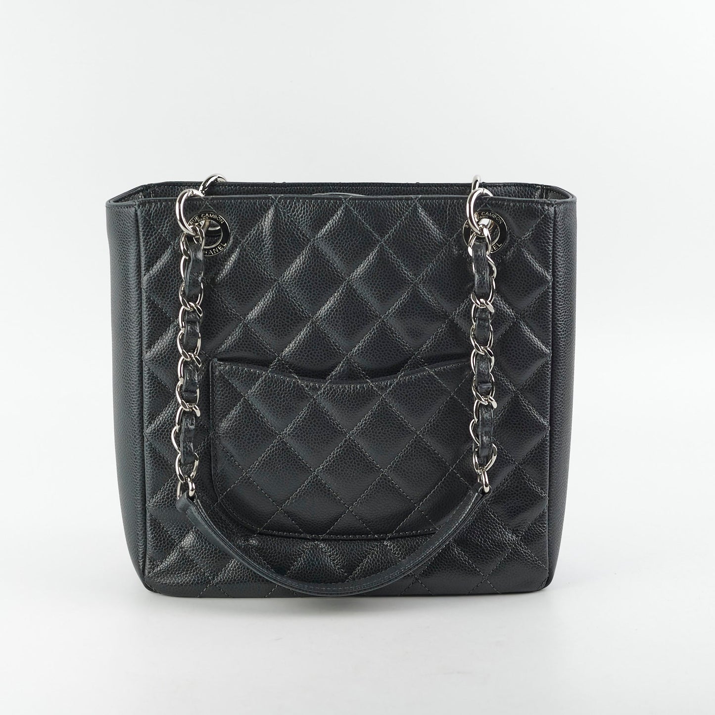 Chanel Caviar PST Petite Shopping Tote Black