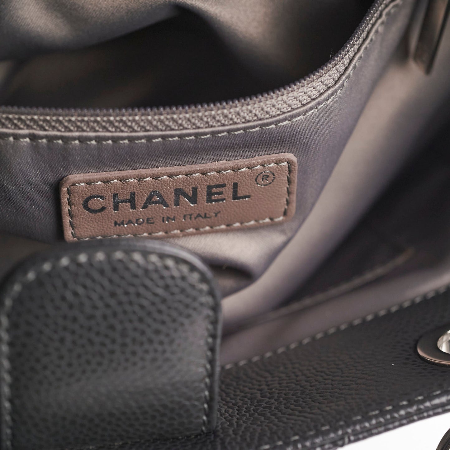Chanel Caviar PST Petite Shopping Tote Black