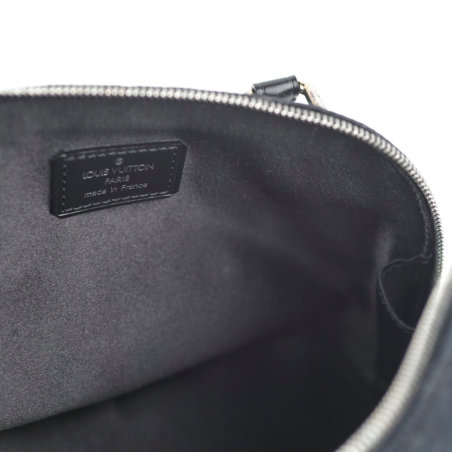 Louis Vuitton Mini Alma Satin Crossbody Black