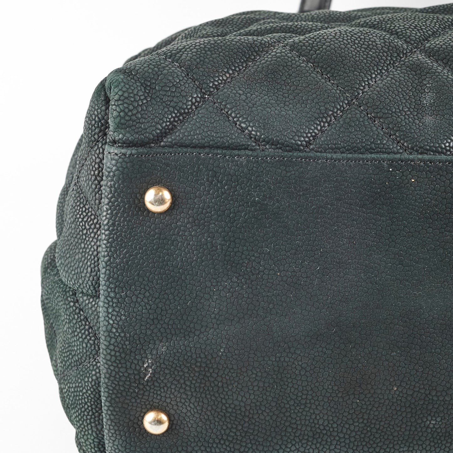 Chanel Caviar Turnlock Top Handle Tote Bag Black
