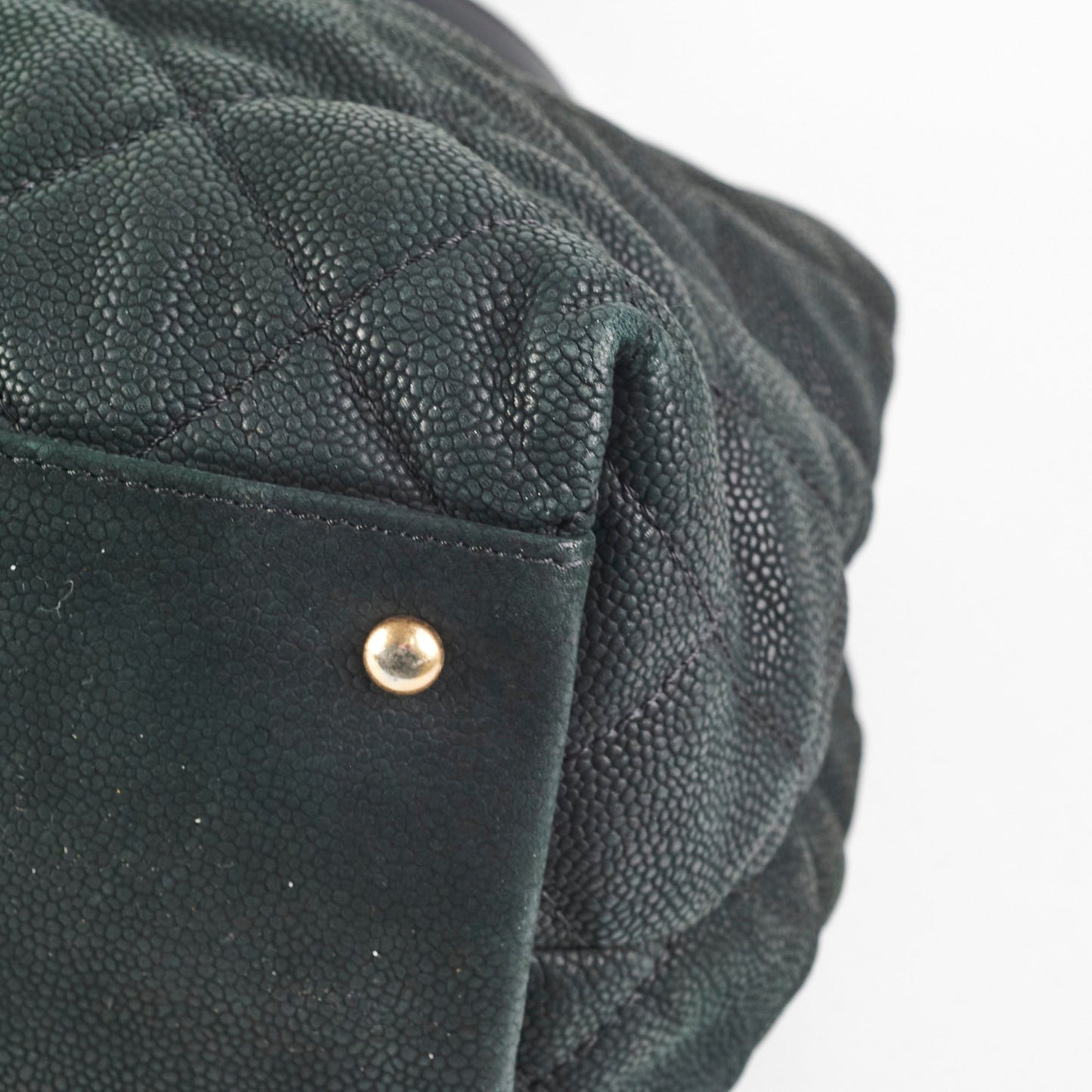 Chanel Caviar Turnlock Top Handle Tote Bag Black