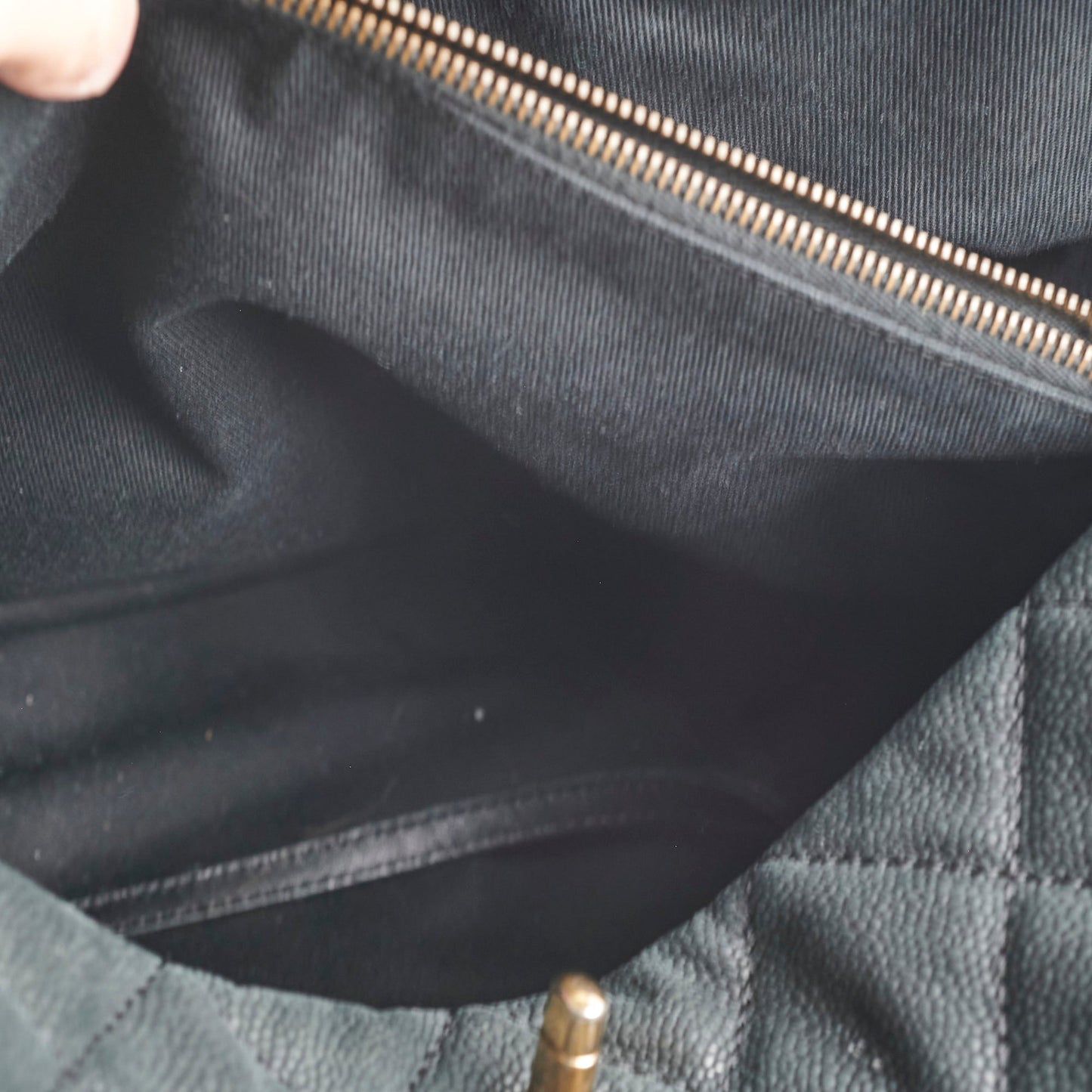 Chanel Caviar Turnlock Top Handle Tote Bag Black