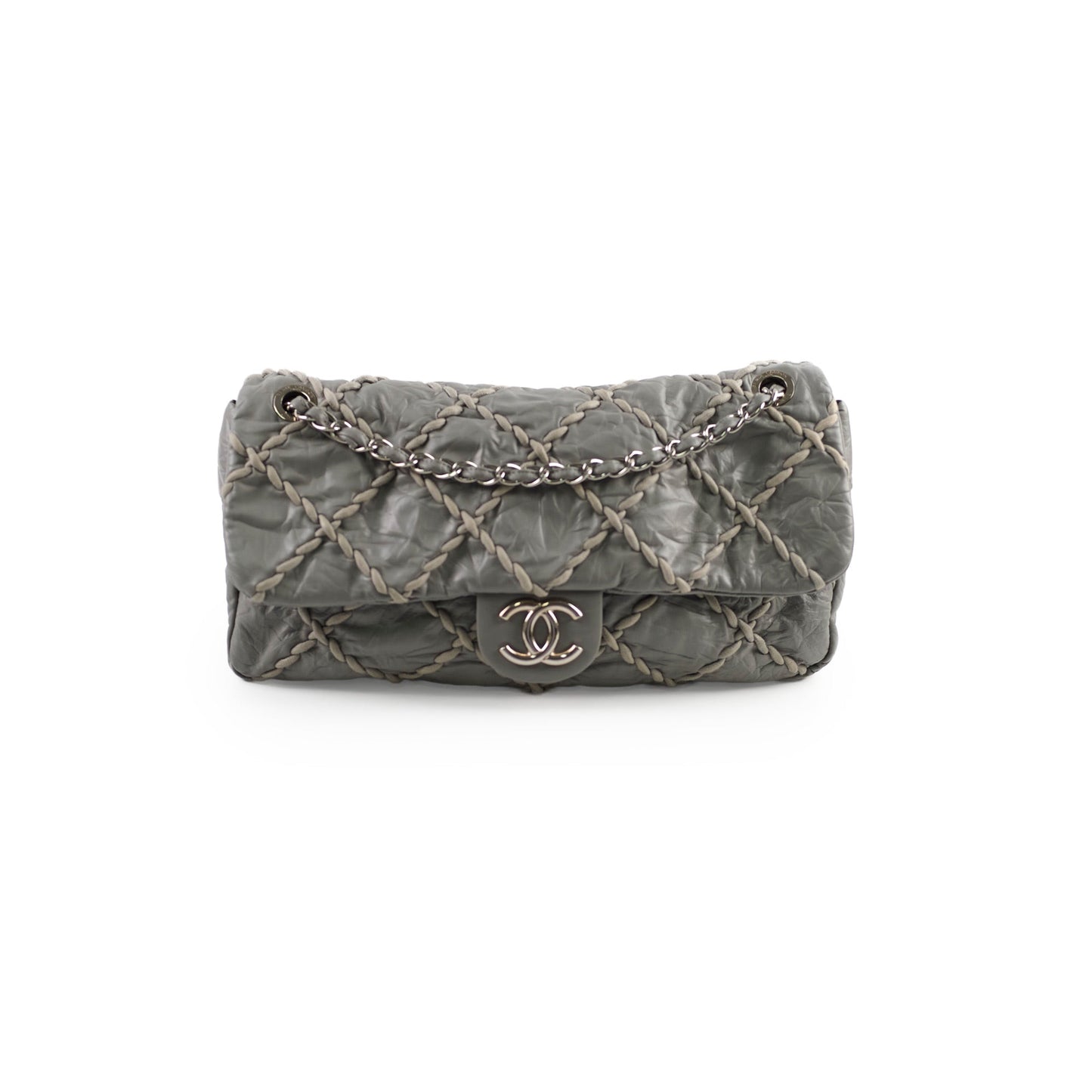 Chanel Seasonal Quilted Flap Bag Grey
