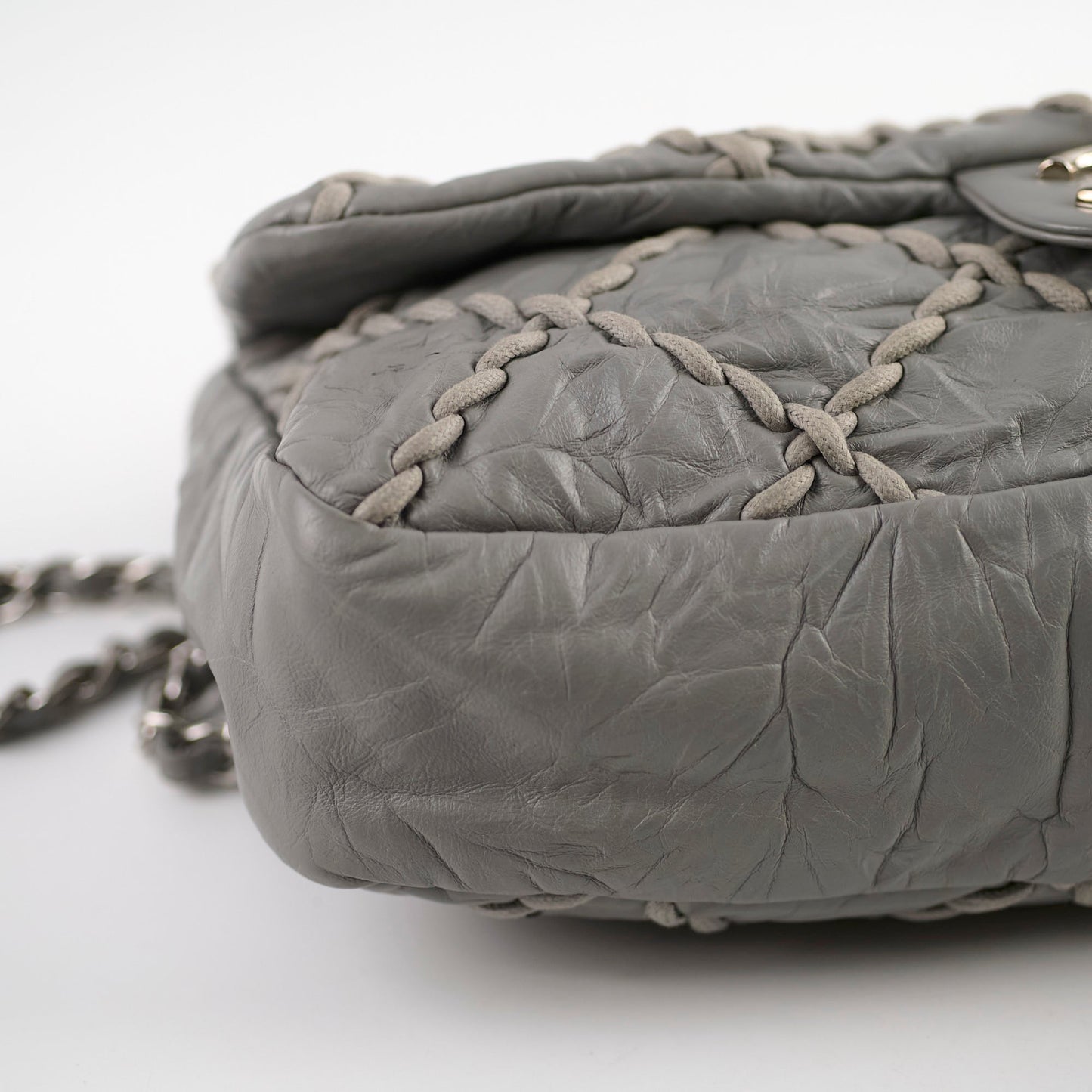 Chanel Seasonal Quilted Flap Bag Grey