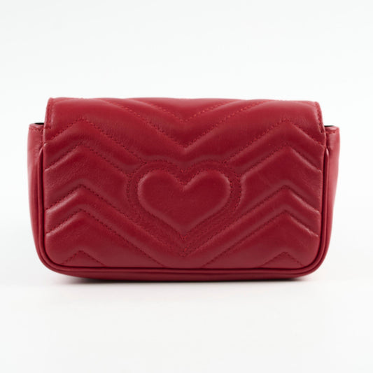 Gucci Super Mini Marmont Red Crosbody