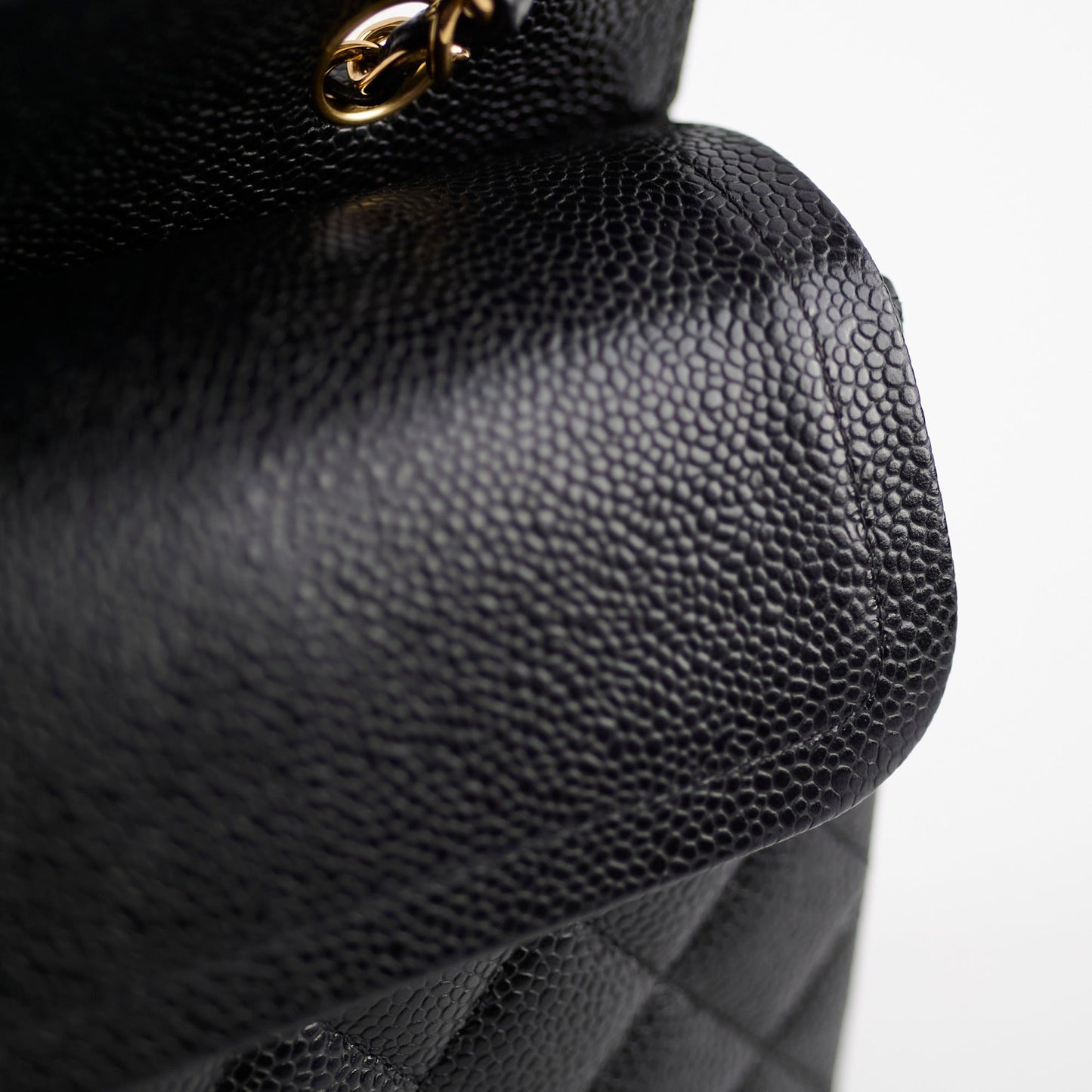 Chanel Medium/Large Classic Double Flap Caviar Black 2021