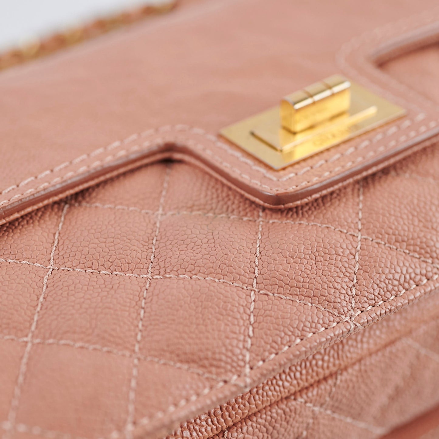 Chanel Seasonal Quilted Caviar 2.55 Reissue Single Flap Bag Terracotta