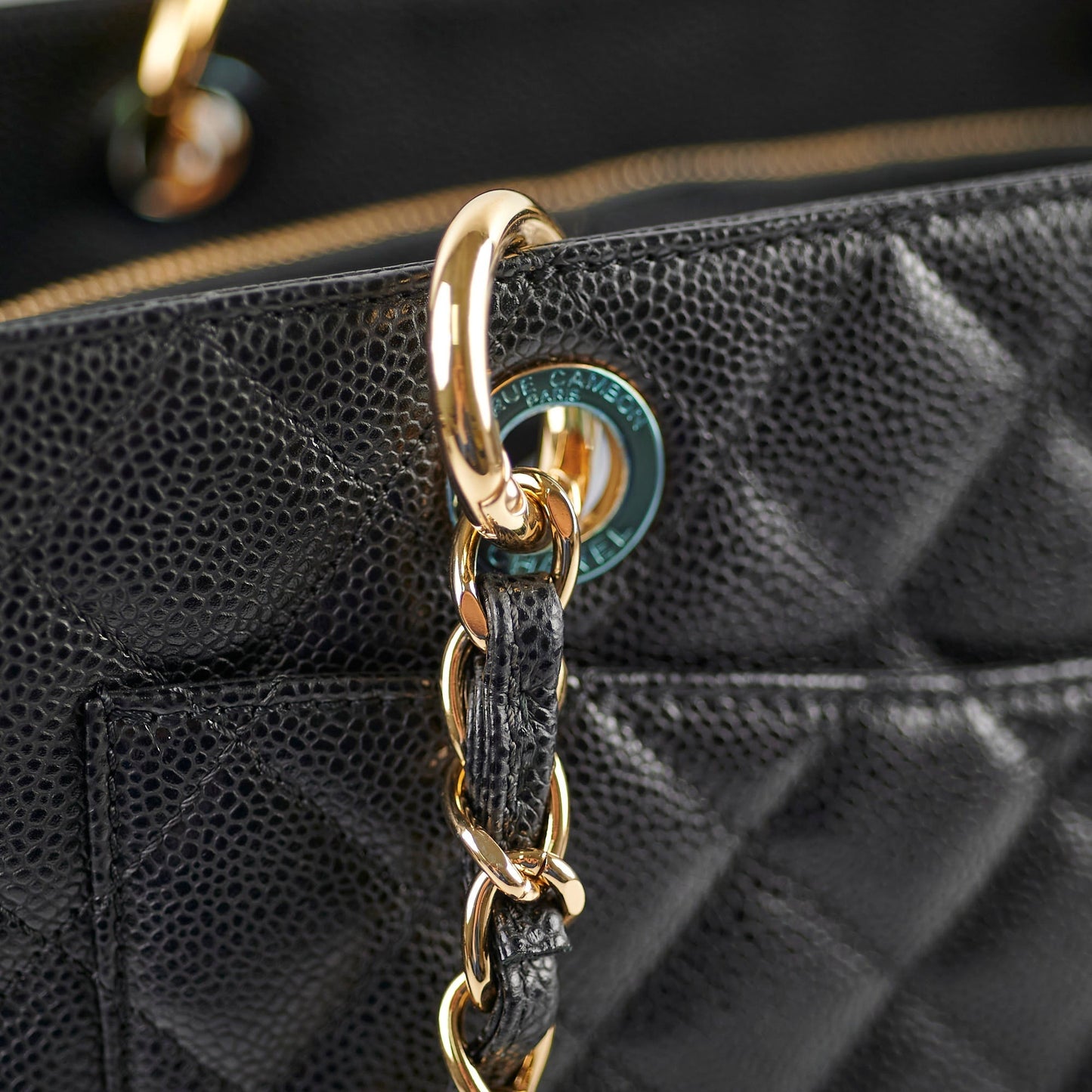 Chanel Caviar GST Grand Shopping Tote Black