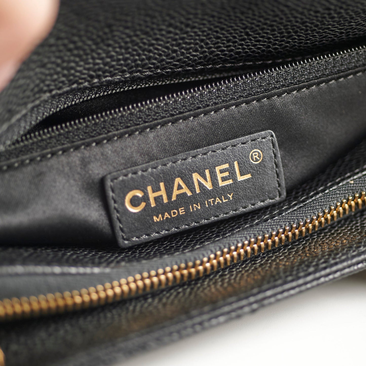 Chanel Caviar GST Grand Shopping Tote Black