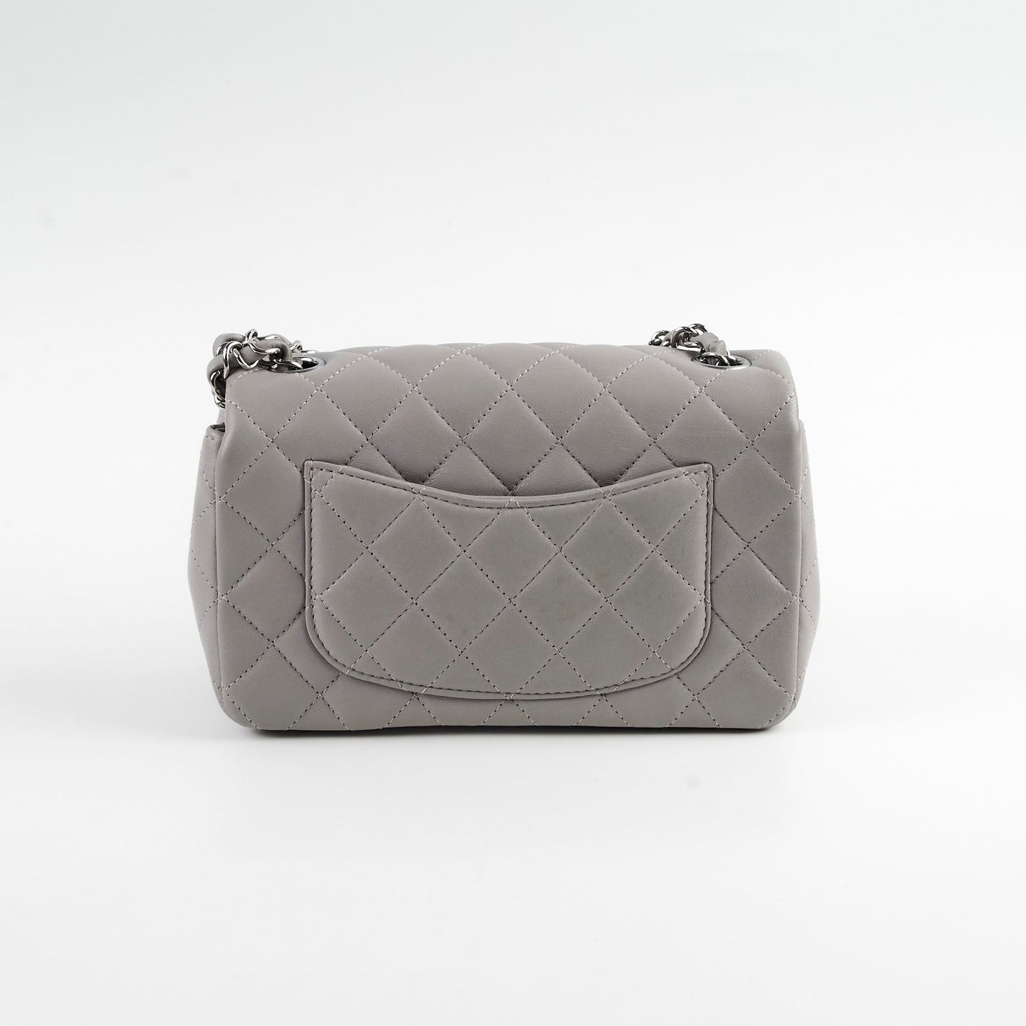 Chanel Mini Rectangle Grey Microchip