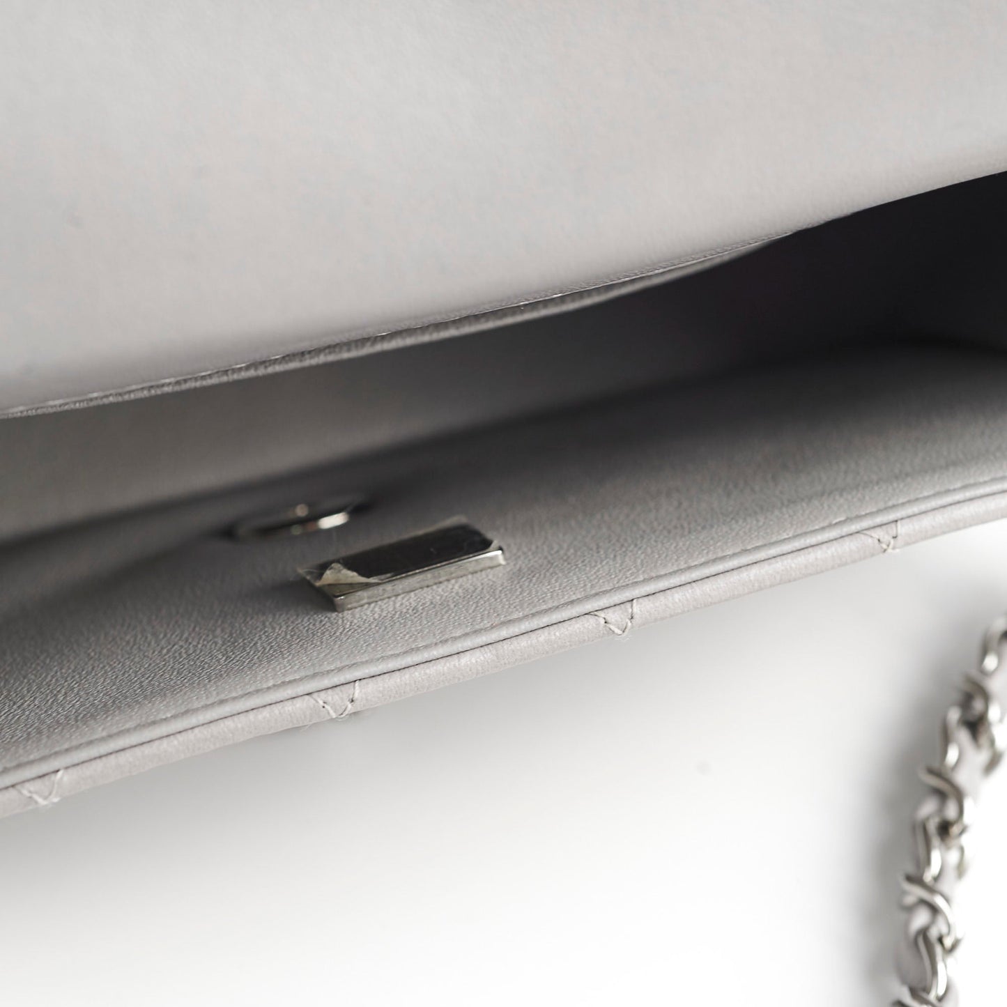 Chanel Mini Rectangle Grey Microchip