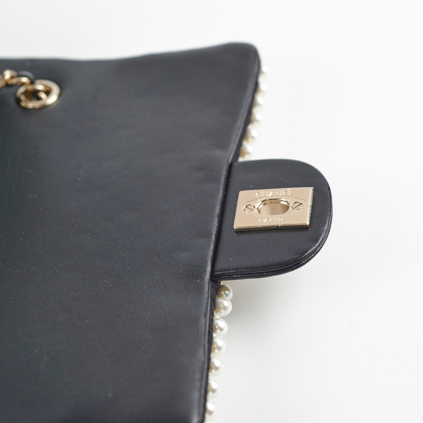 Chanel Pearl Mini Rectangular Bag Black 27 Series