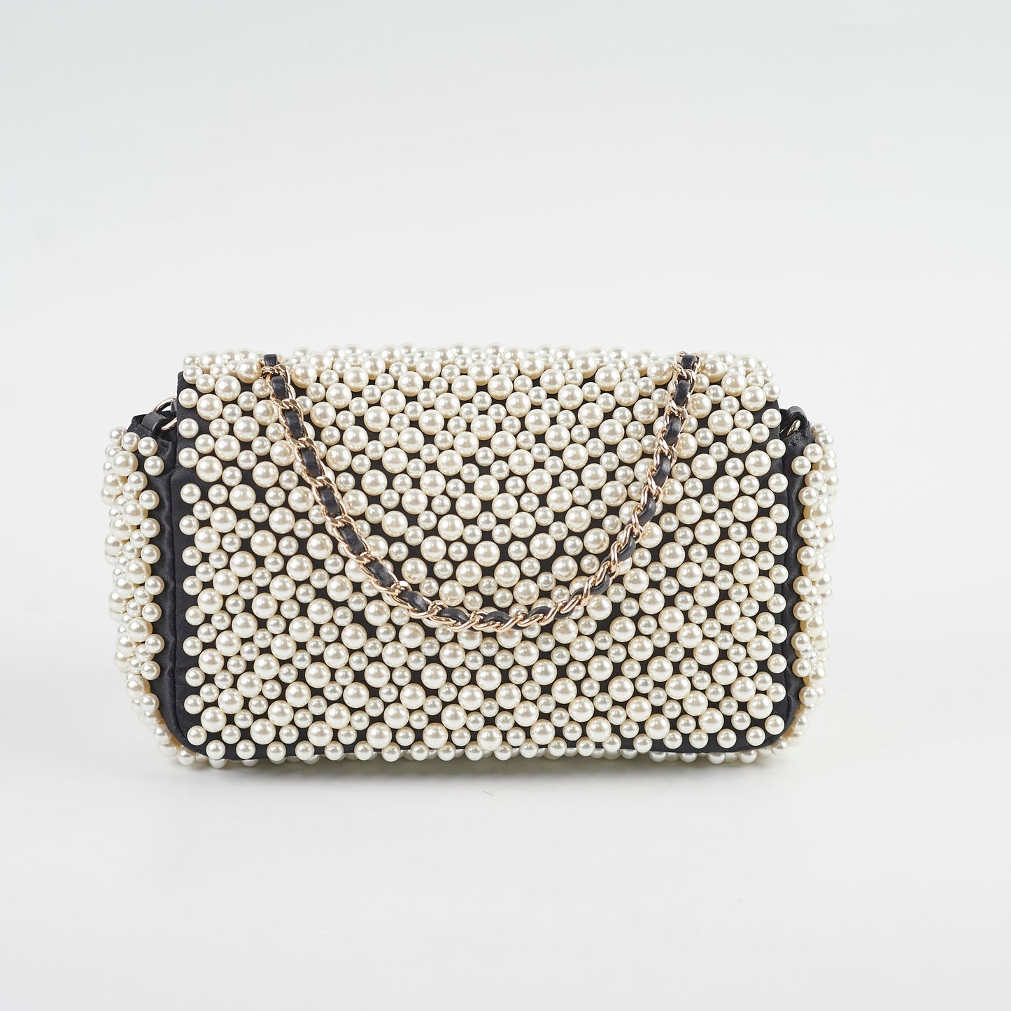 Chanel Pearl Mini Rectangular Bag Black 27 Series