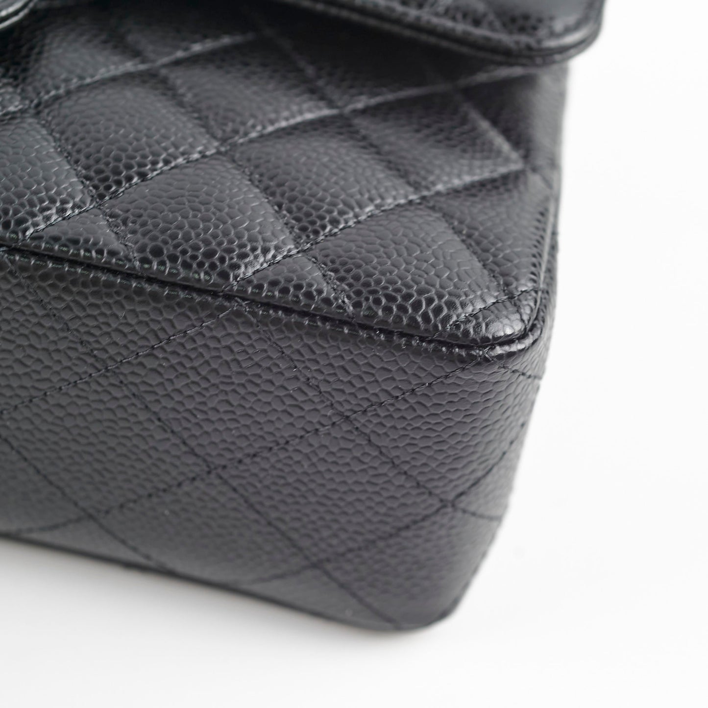Chanel Quilted Caviar Small Classic Flap Black Series 31