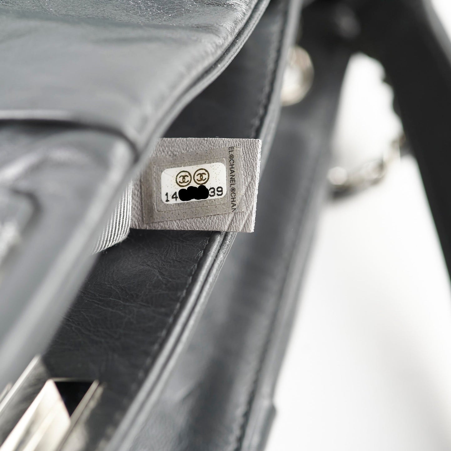 Chanel Igloo Accordian Tote Lambskin Dark Grey