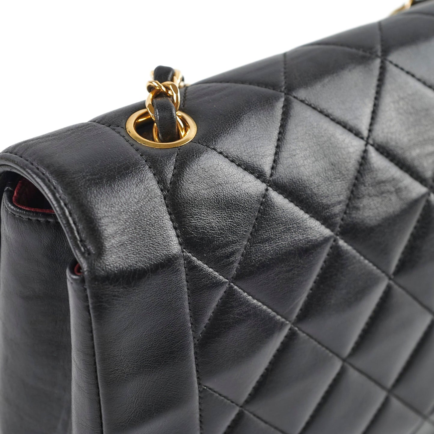Chanel Diana Medium Lambskin  24k Gold Plated 2 Series