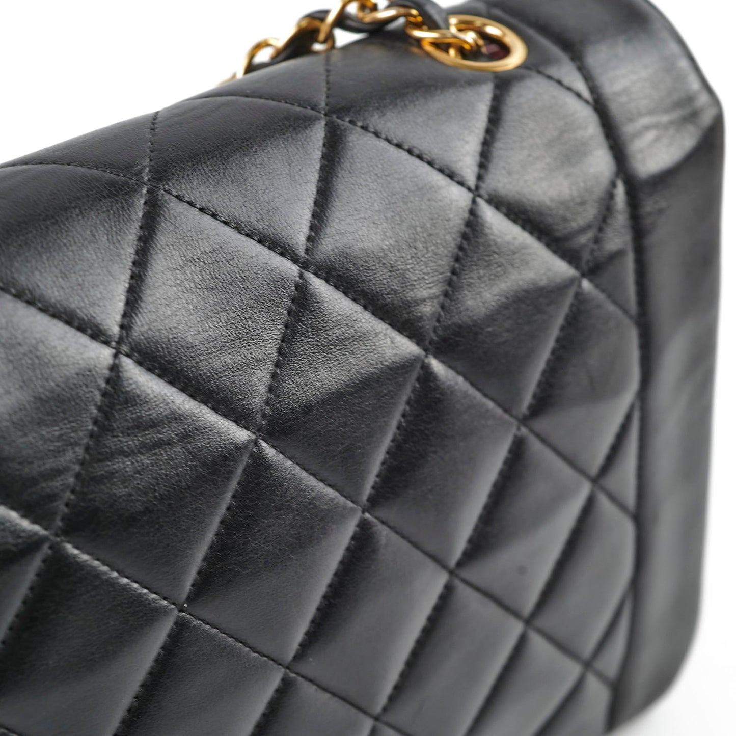 Chanel Diana Medium Lambskin  24k Gold Plated 2 Series