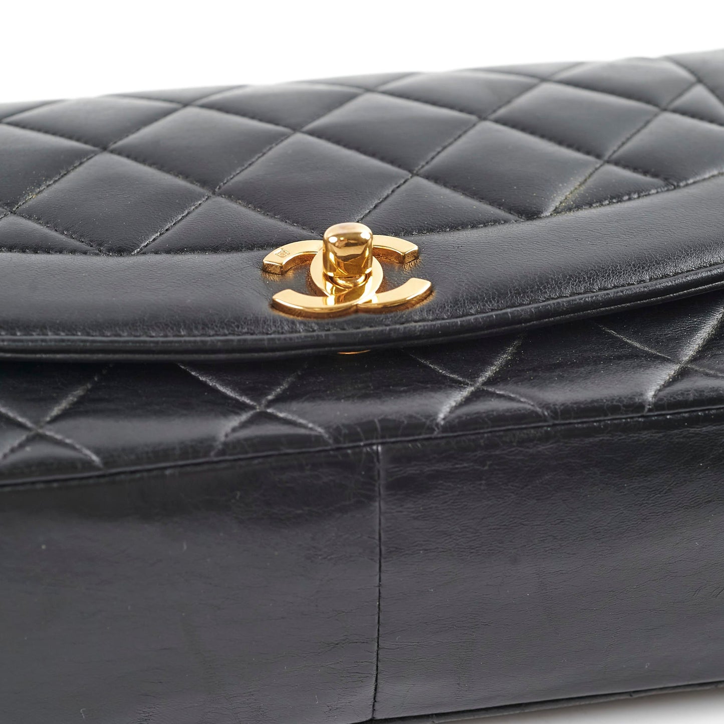 Chanel Diana Medium Lambskin  24k Gold Plated 2 Series