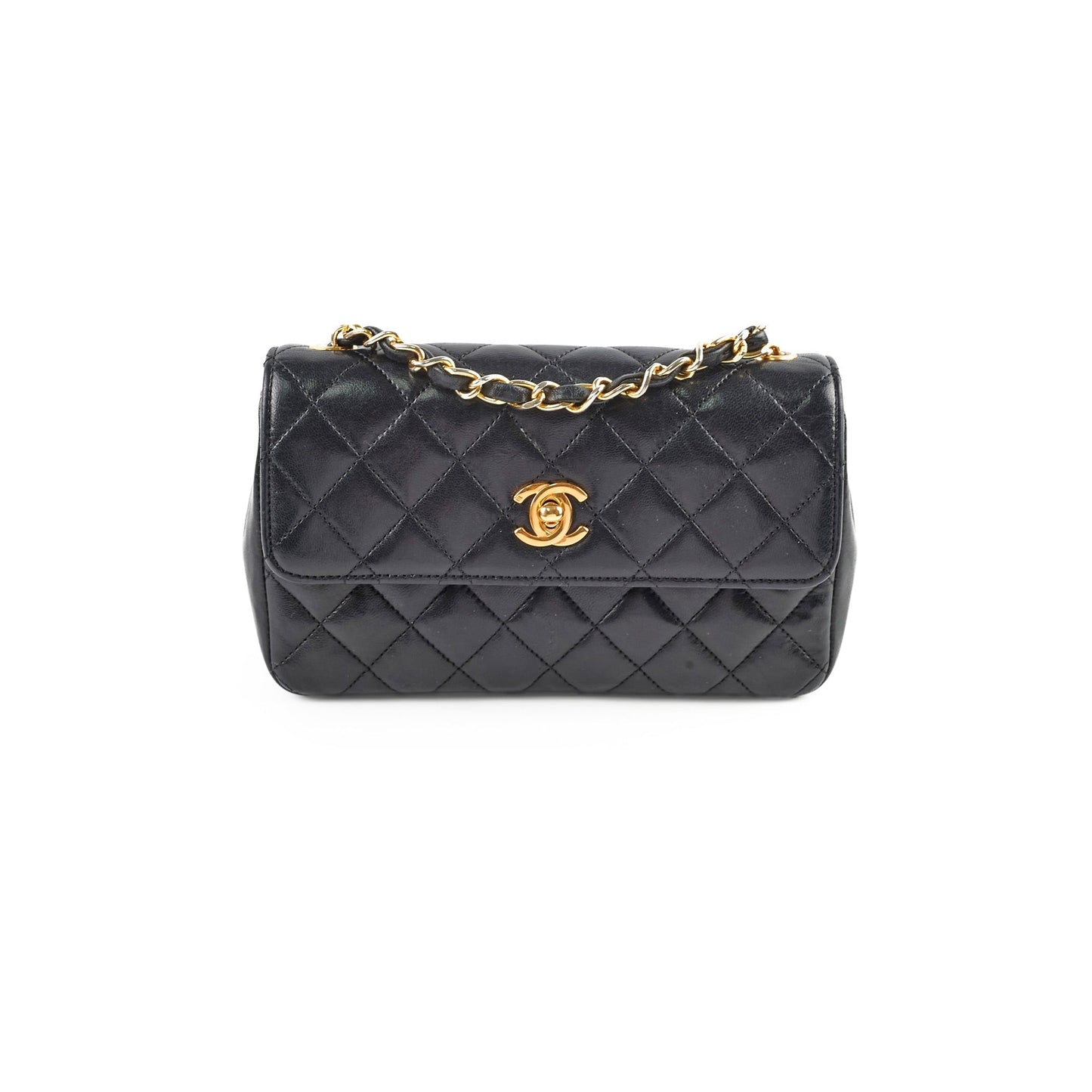 Chanel  Matelasse Lambskin Bag Black