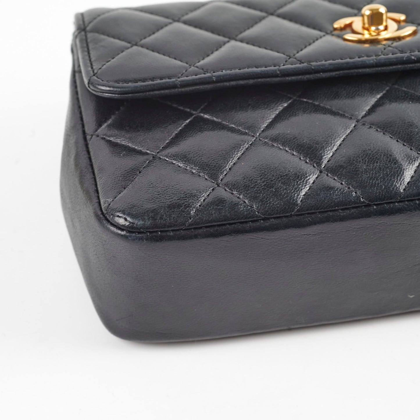 Chanel  Matelasse Lambskin Bag Black