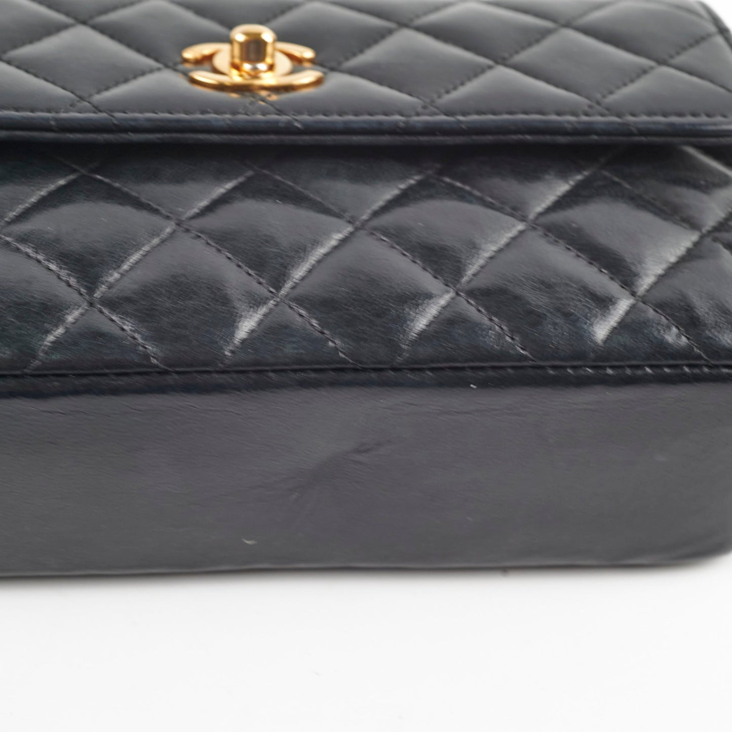 Chanel  Matelasse Lambskin Bag Black