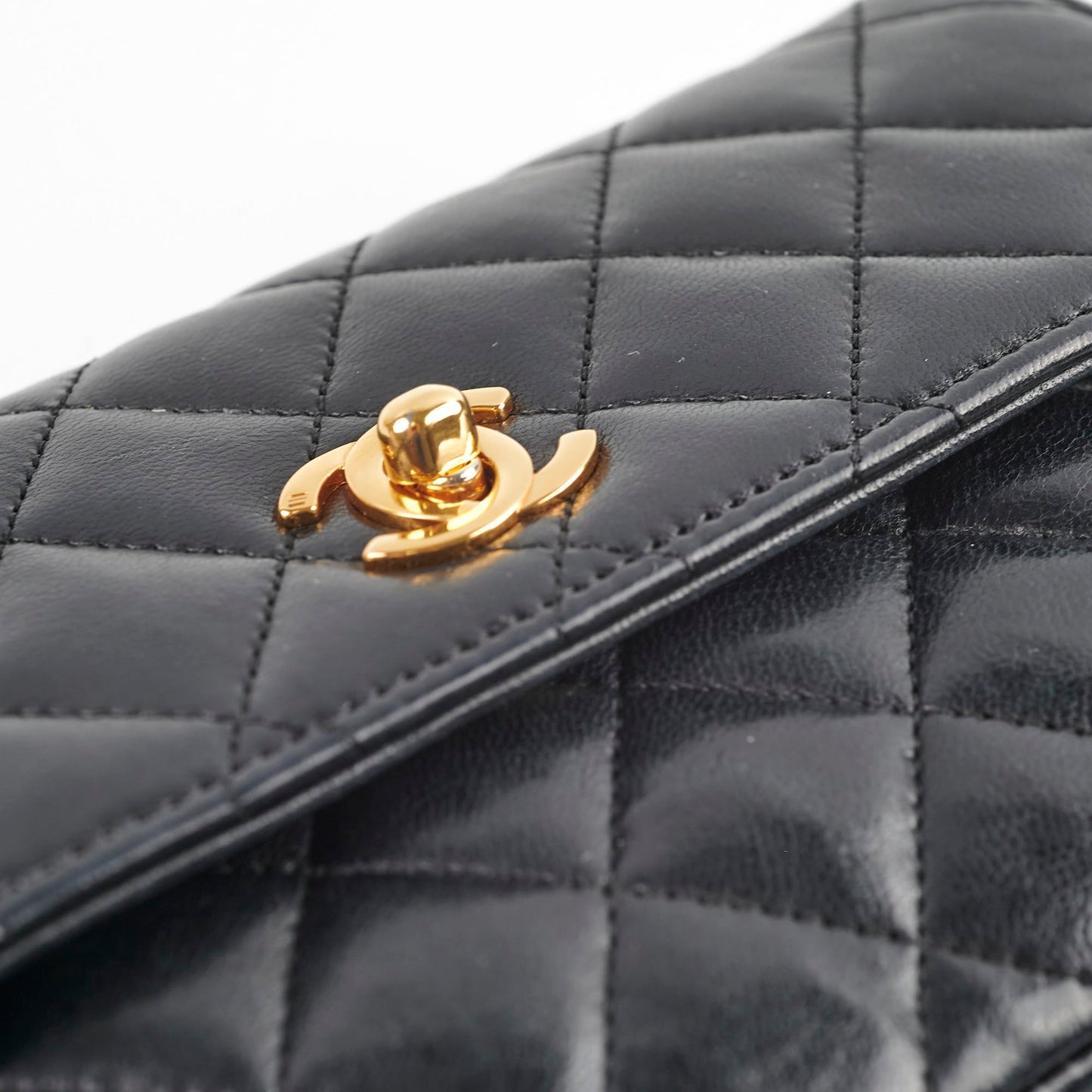 Chanel  Matelasse Lambskin Bag Black
