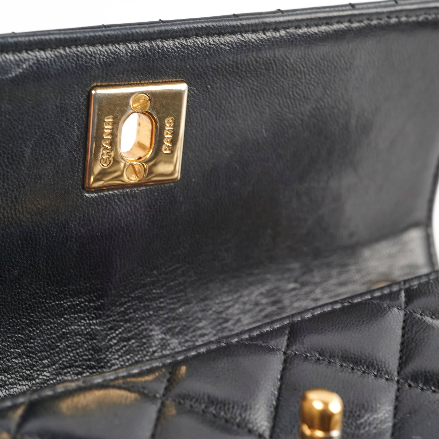 Chanel  Matelasse Lambskin Bag Black