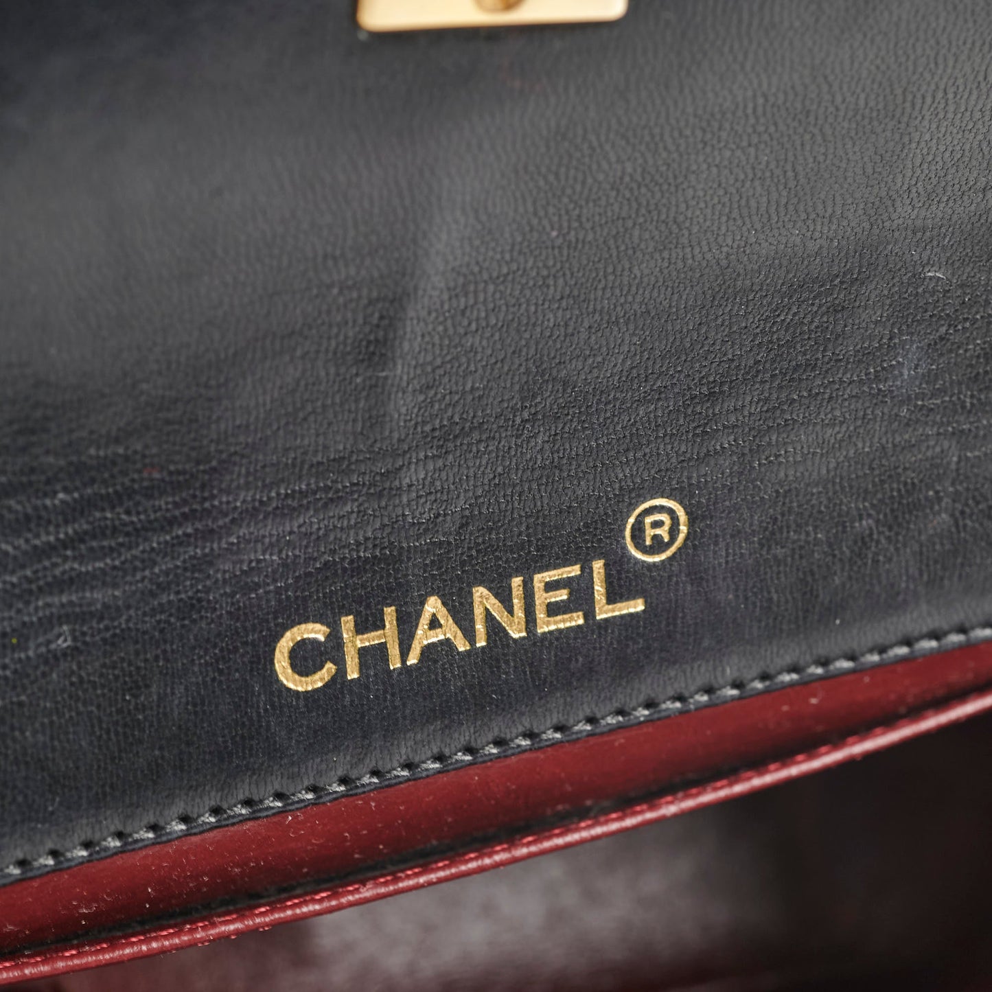 Chanel  Matelasse Lambskin Bag Black